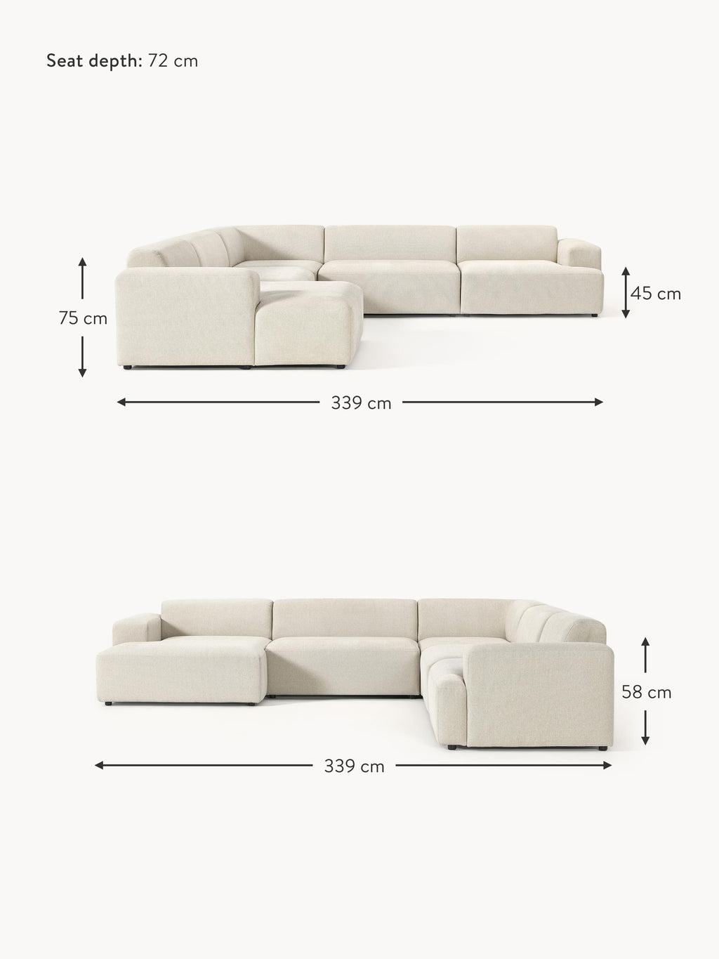 Melva XL Corner Sofa