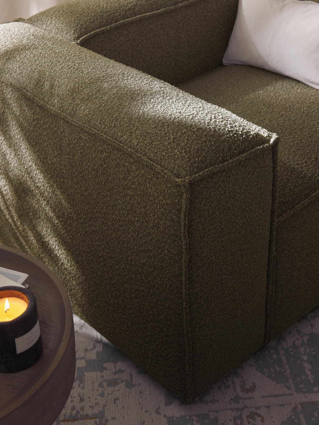 Lennon Bouclé Modular Corner Sofa (4-seater)