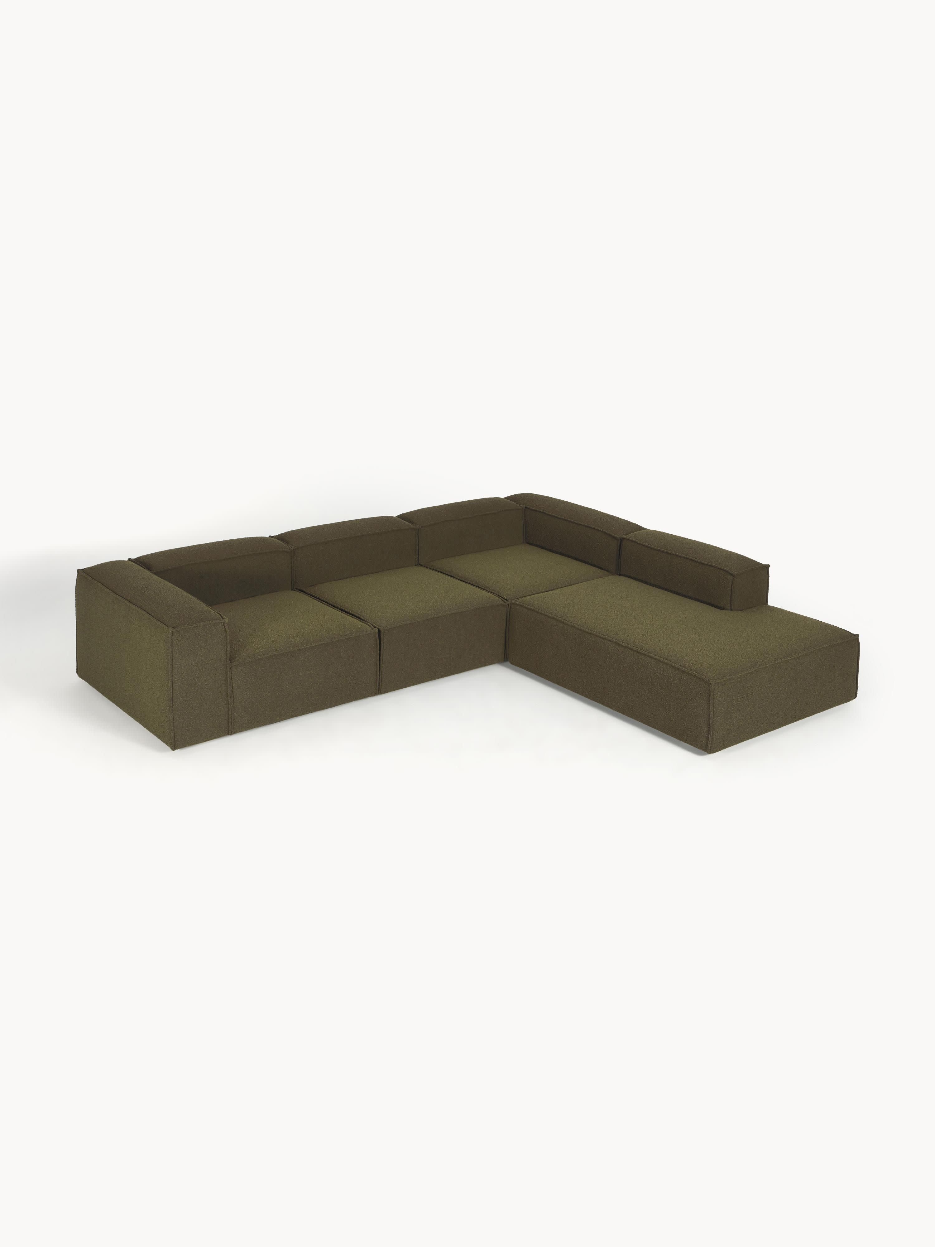 Lennon Bouclé Modular Corner Sofa (4-seater)