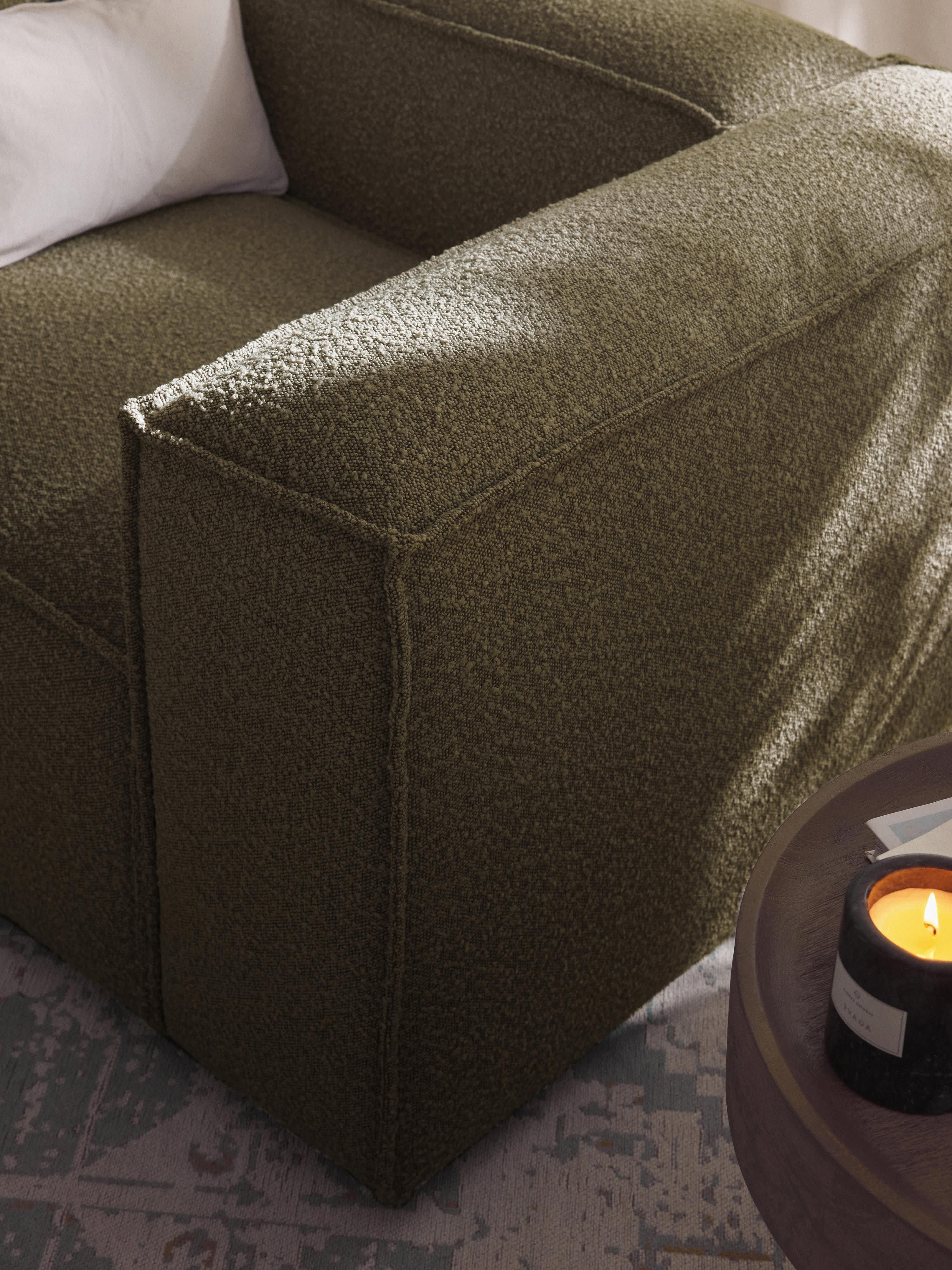 Lennon Bouclé Modular Corner Sofa (4-seater)