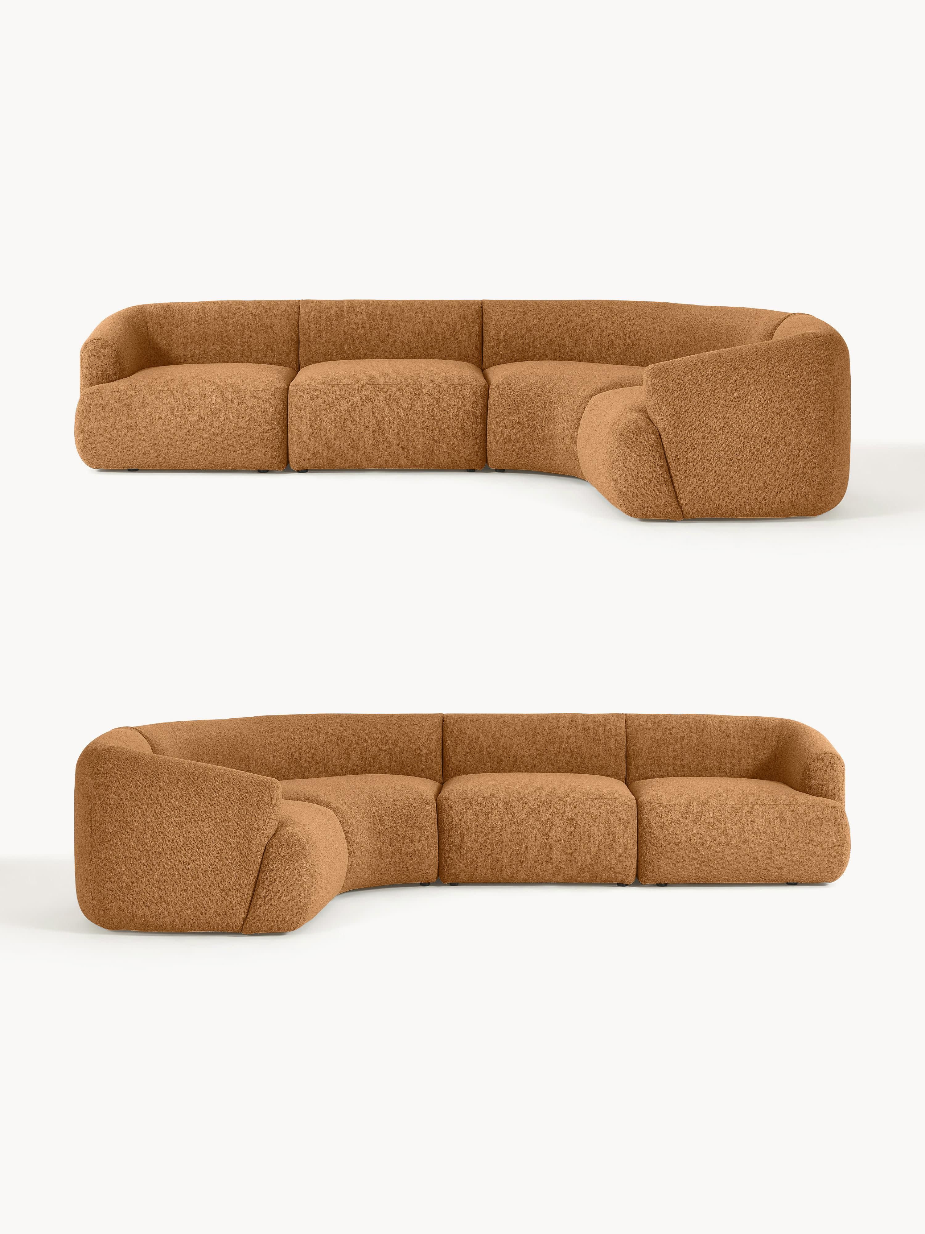 Sofia Modular Bouclé Corner Sofa (4-seater)