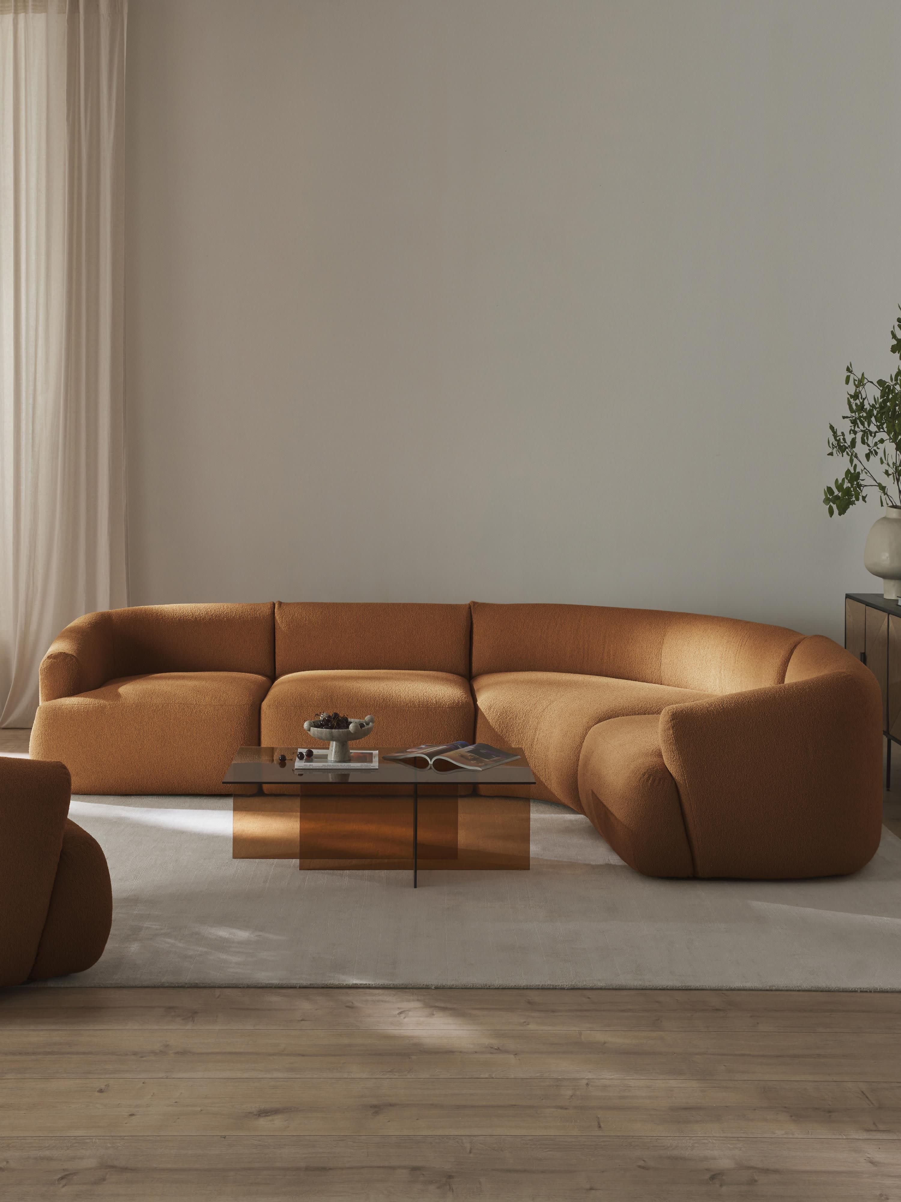 Sofia Modular Bouclé Corner Sofa (4-seater)