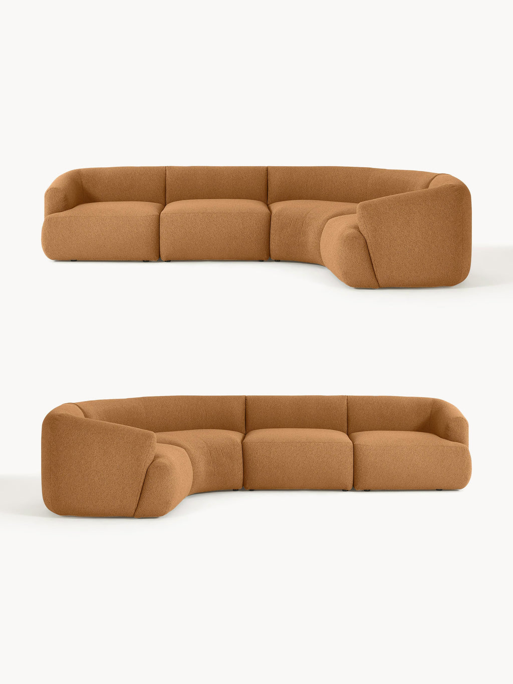 Sofia Modular Bouclé Corner Sofa (4-seater)