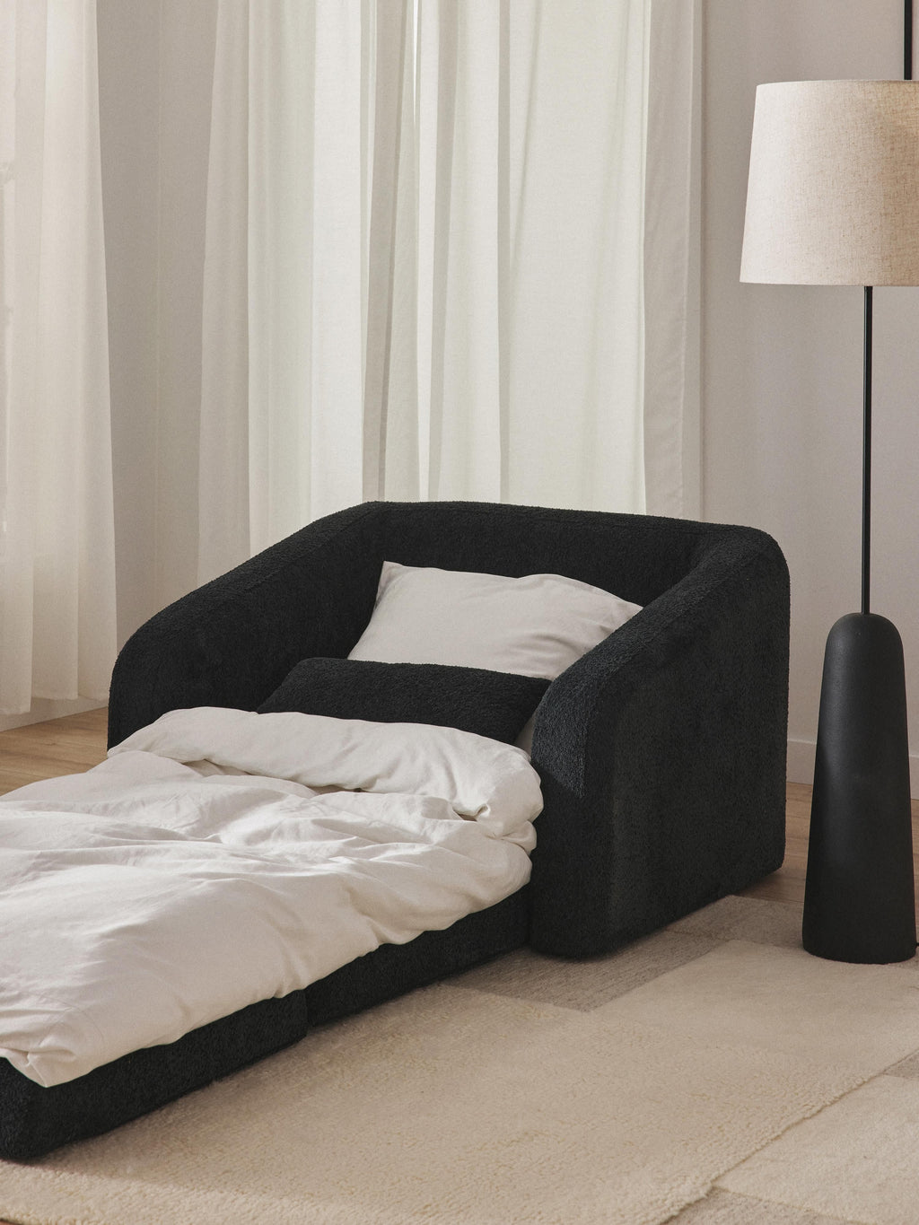 Eliot Teddy Bouclé Chair Bed