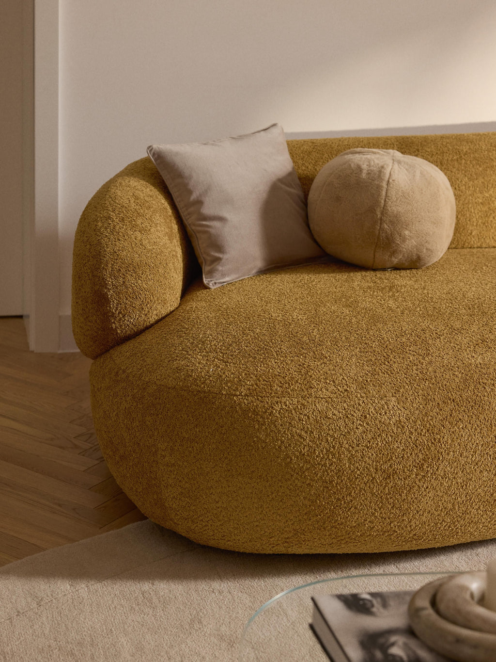 Alba Teddy Bouclé Sofa (4-seater)
