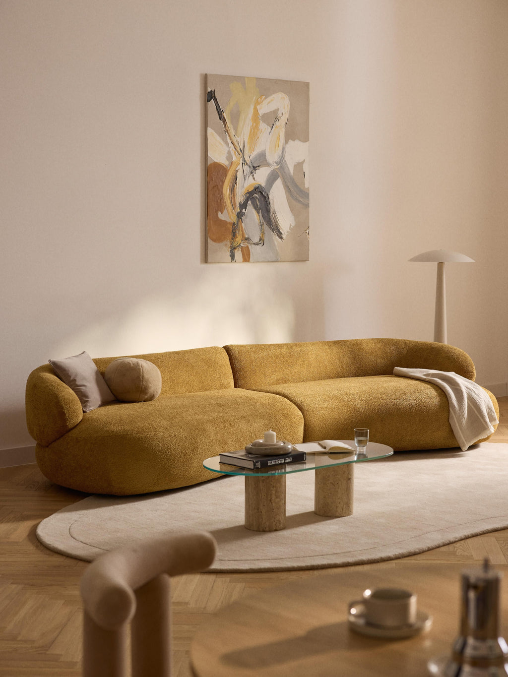Alba Teddy Bouclé Sofa (4-seater)
