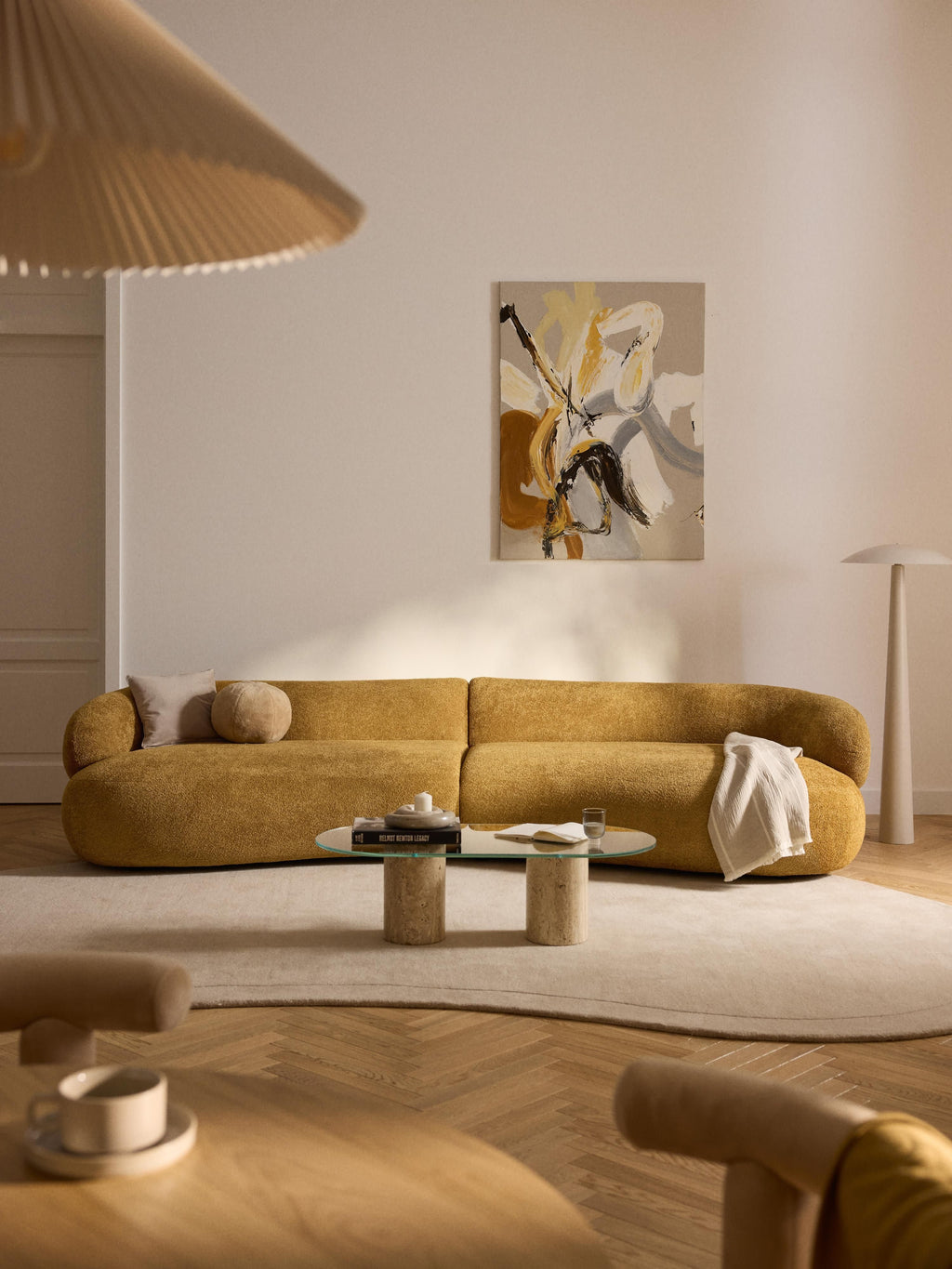 Alba Teddy Bouclé Sofa (4-seater)