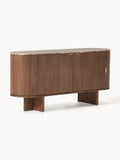 Gallery image 1 - Wooden Sideboard Zumi with Rounded Corners and Marble Top