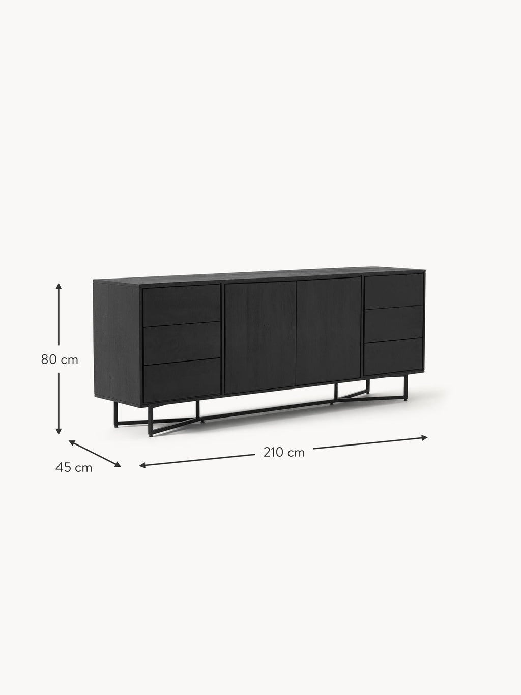 Luca XL Mango Wood Sideboard