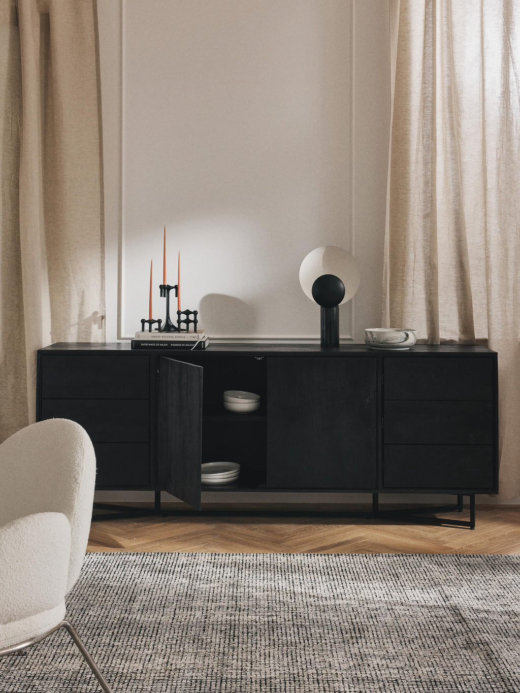 Luca XL Mango Wood Sideboard