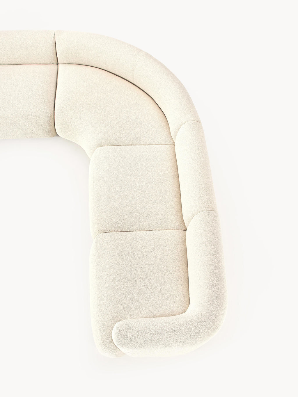 Sofia Modular Bouclé Corner Sofa (4-seater)