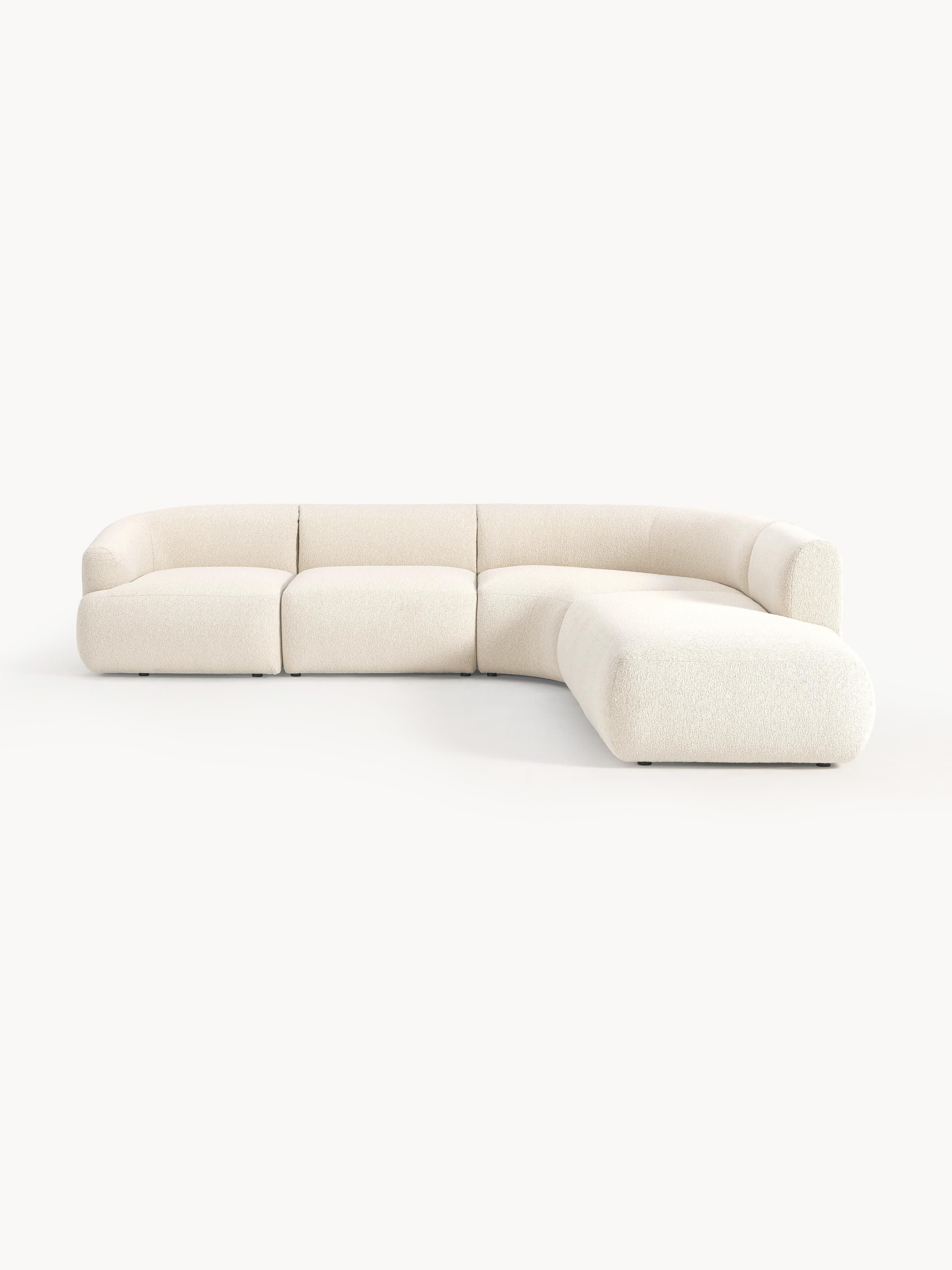 Sofia Modular Bouclé Corner Sofa (4-seater)
