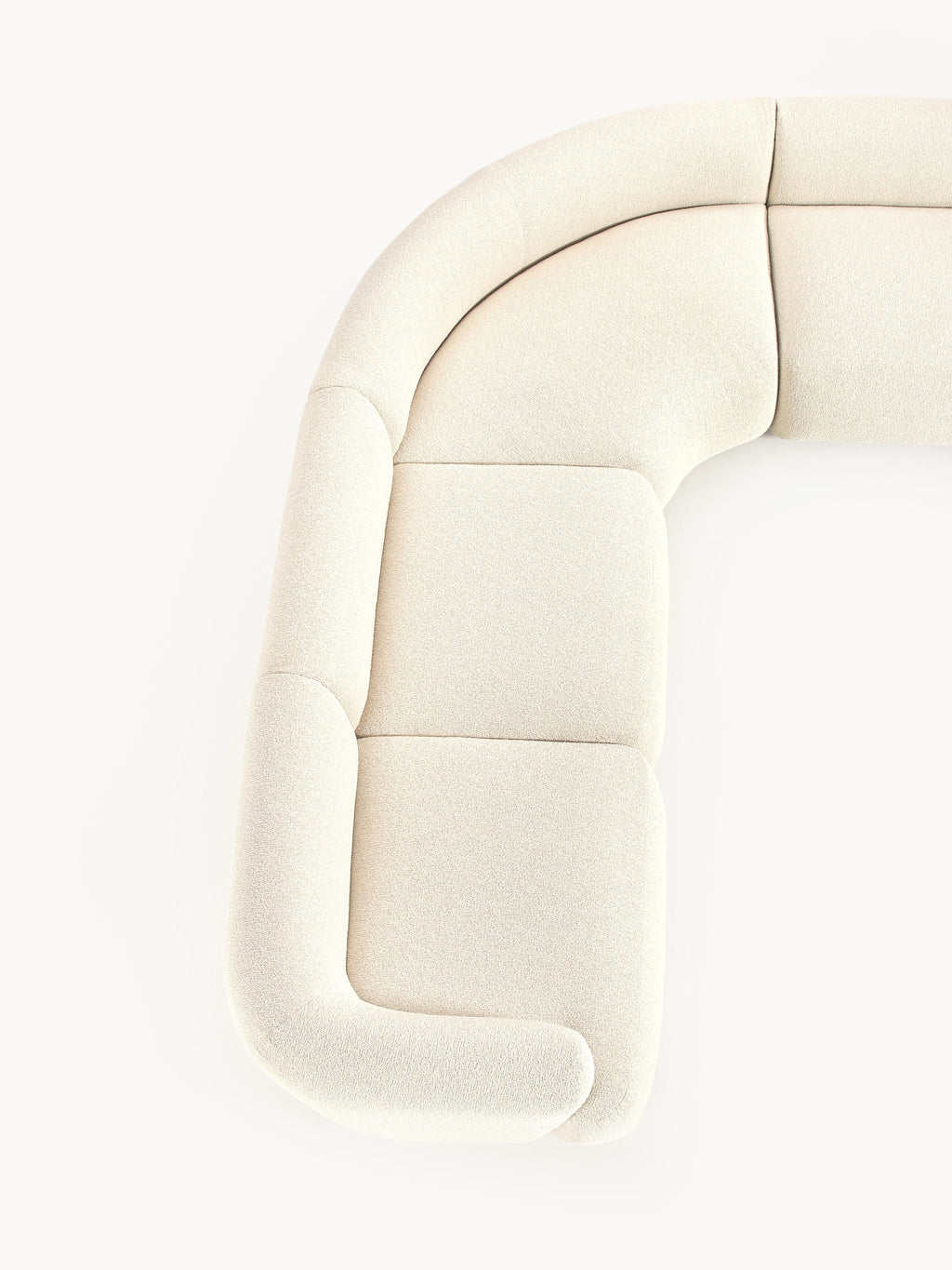 Sofia Modular Bouclé Corner Sofa (4-seater)