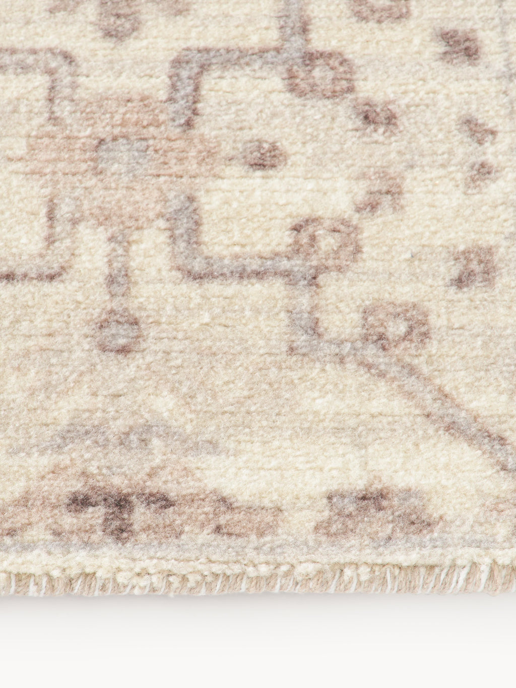 Rosalie Hand-Woven Low-Pile Rug with Ornaments