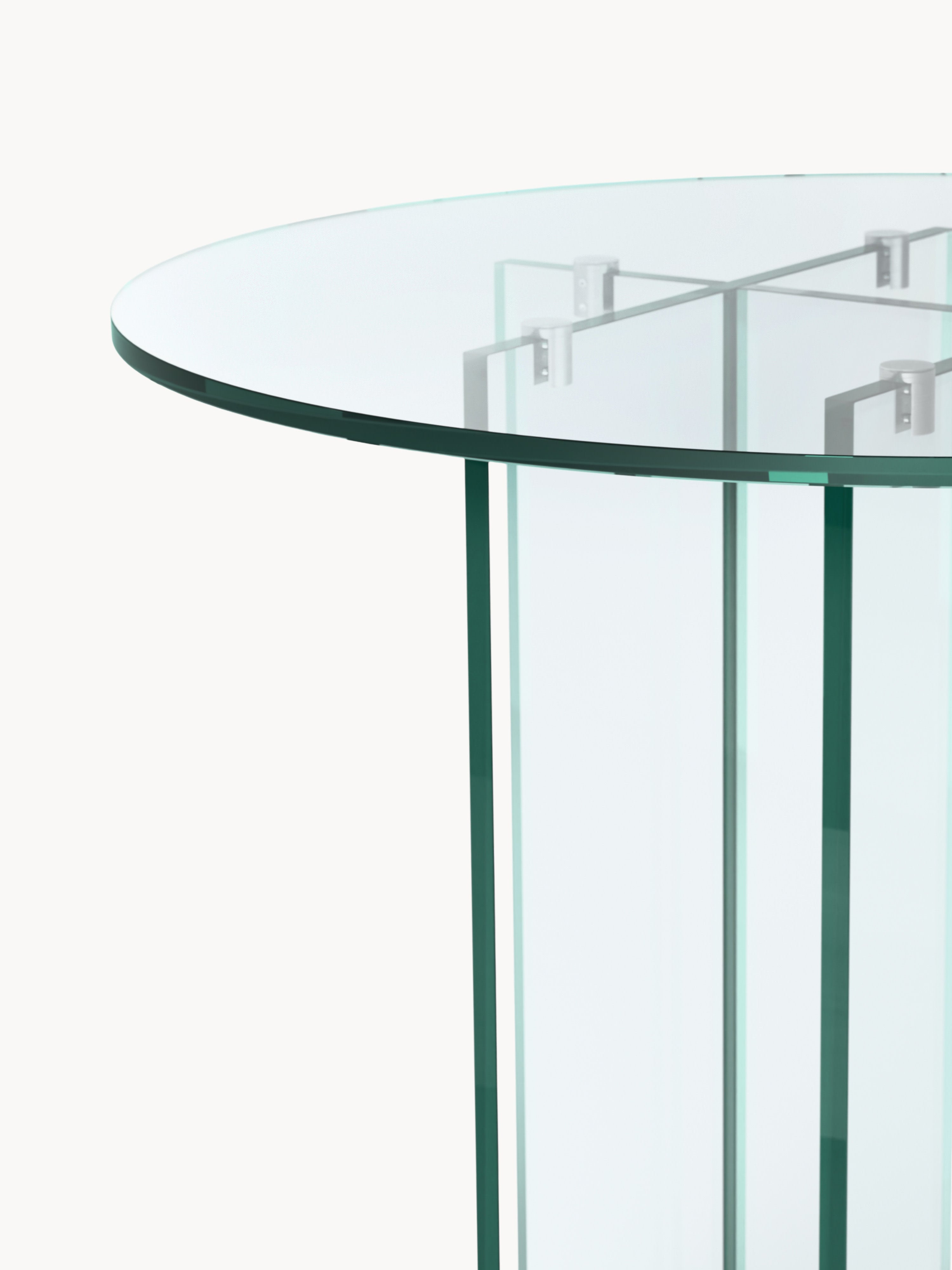 Anouk Round Glass Dining Table, in various sizes