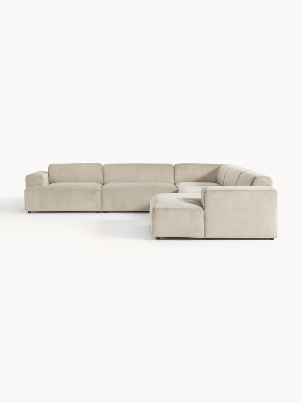 Melva XL Corduroy Corner Sofa