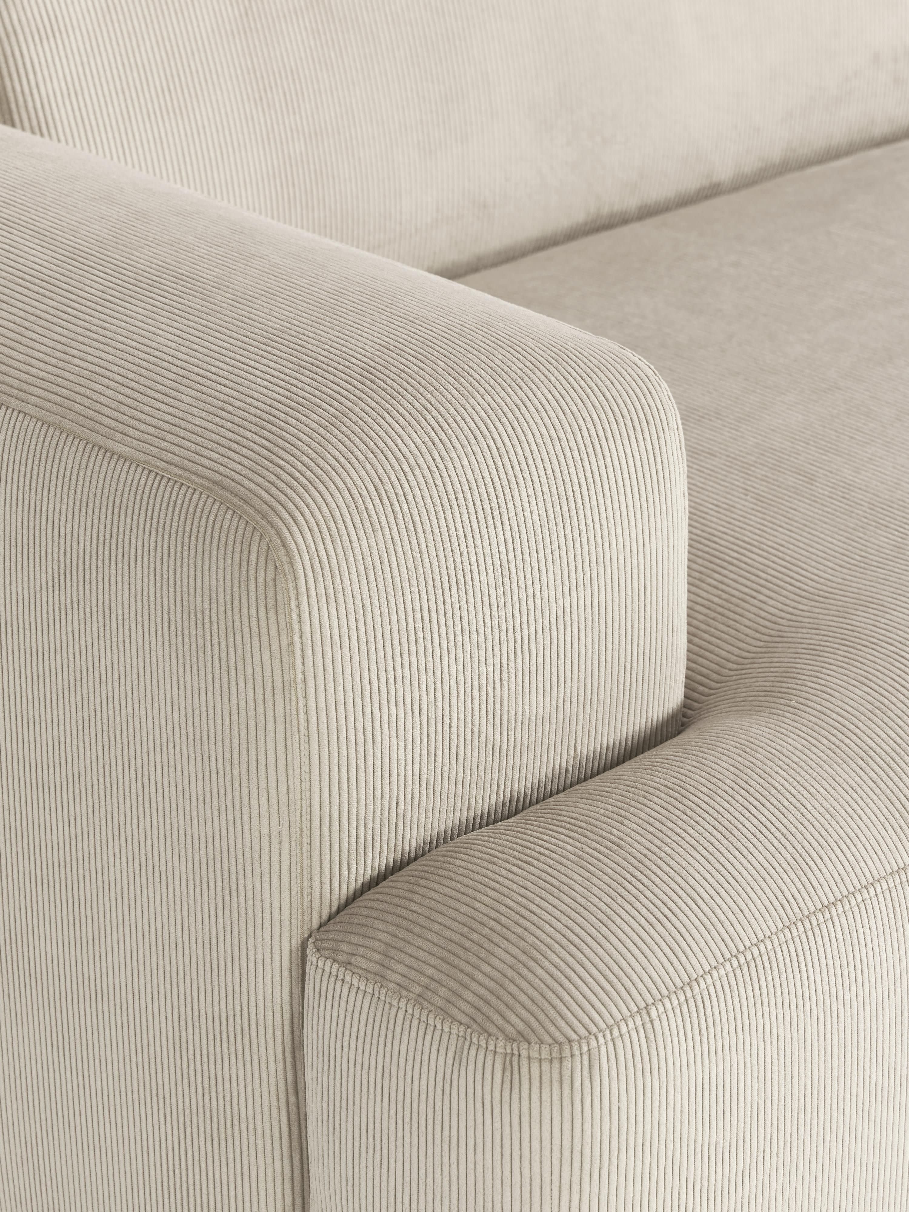 Melva XL Corduroy Corner Sofa