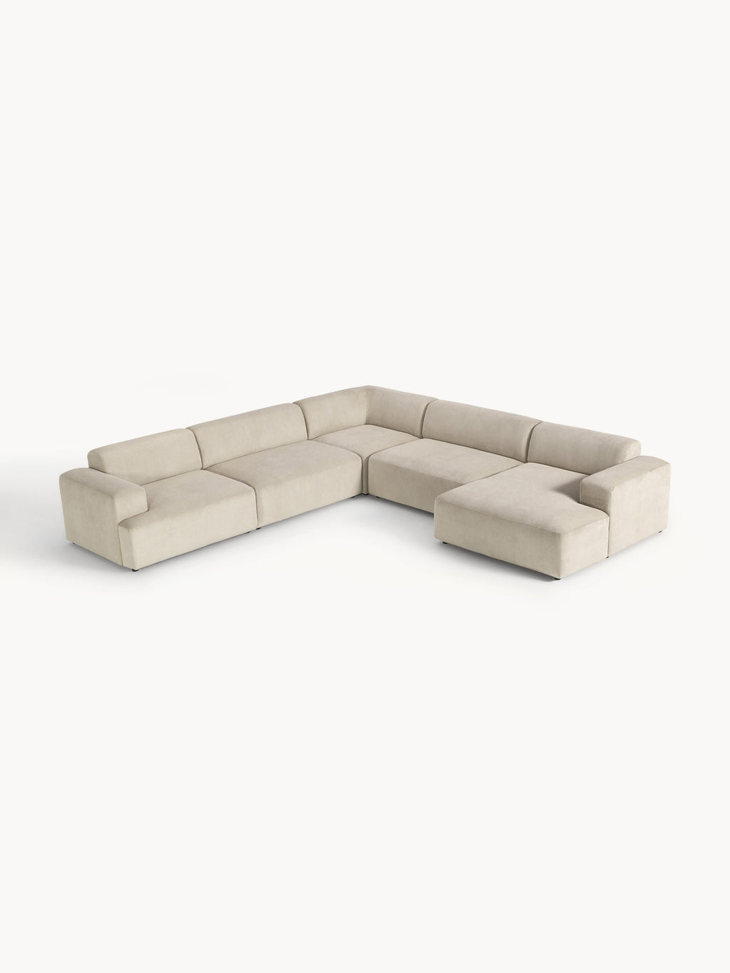 Gallery image 1 - XL Corduroy Corner Sofa Melva