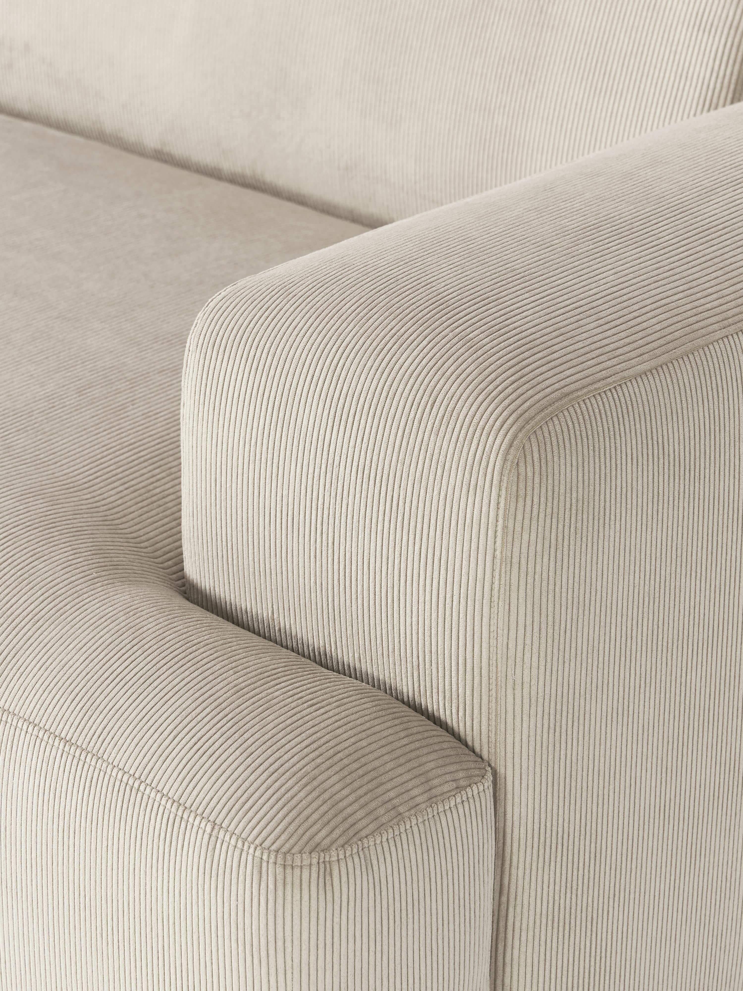 Melva XL Corduroy Corner Sofa