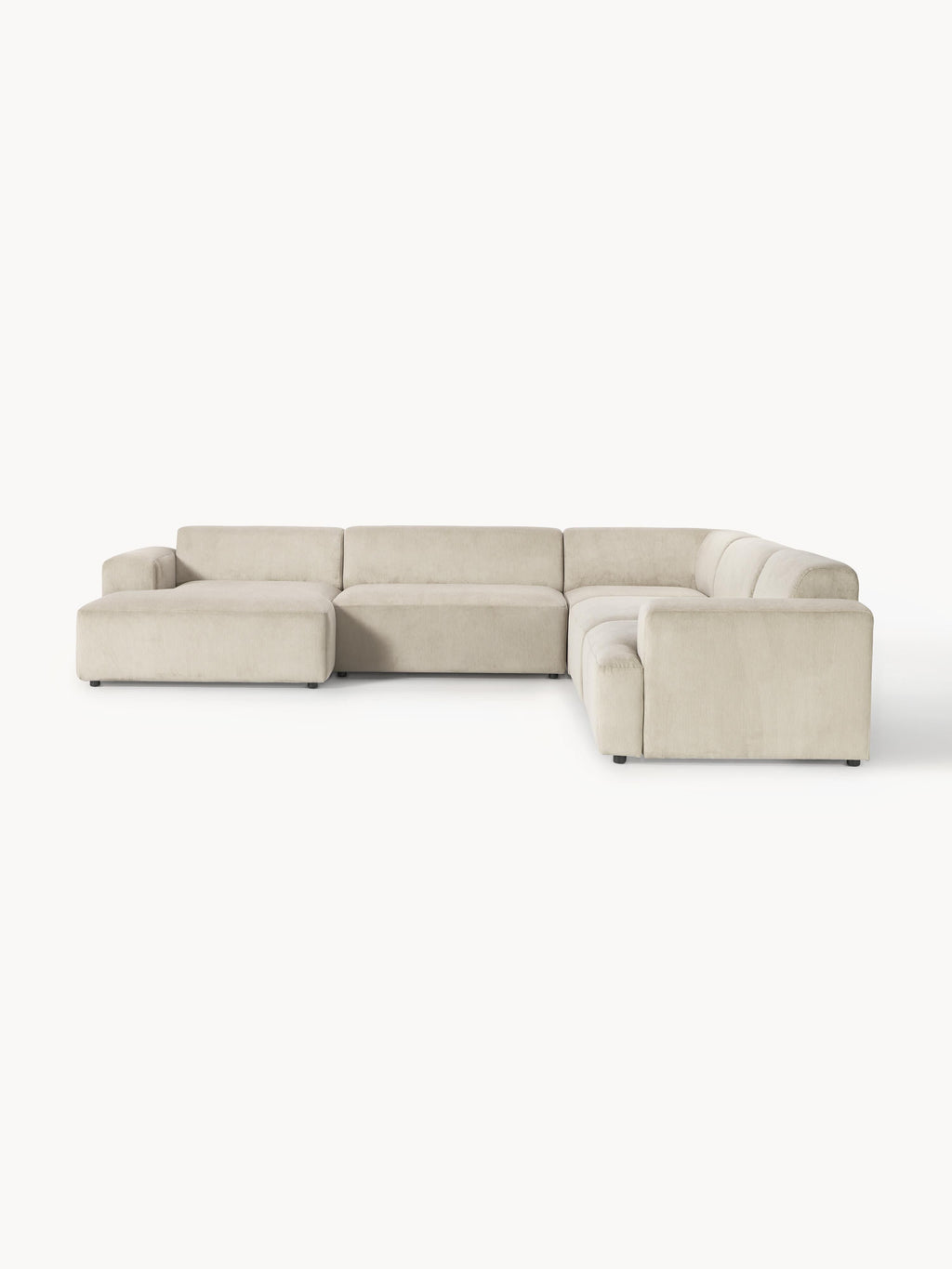 Melva XL Corduroy Corner Sofa