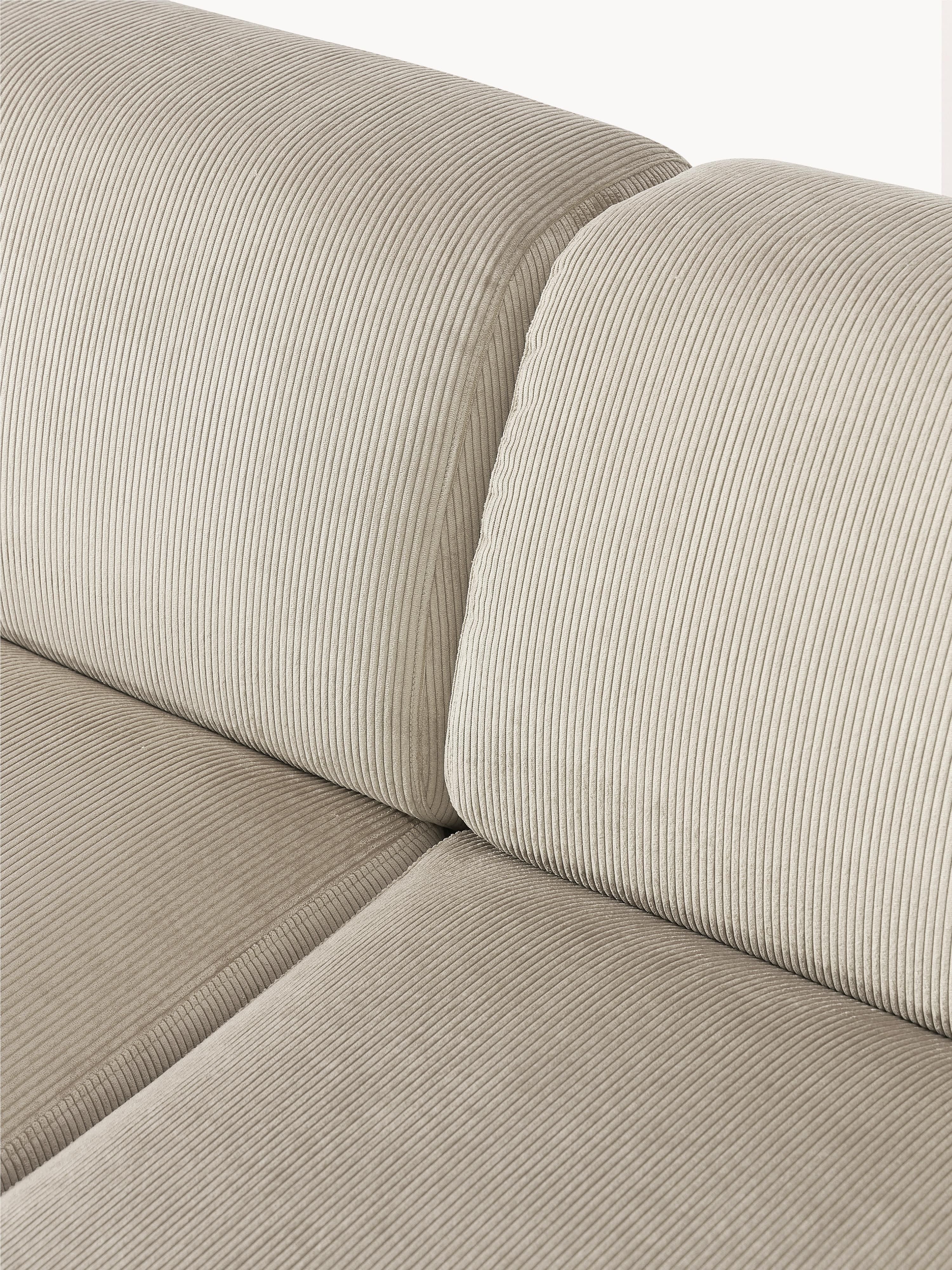 Melva XL Corduroy Corner Sofa