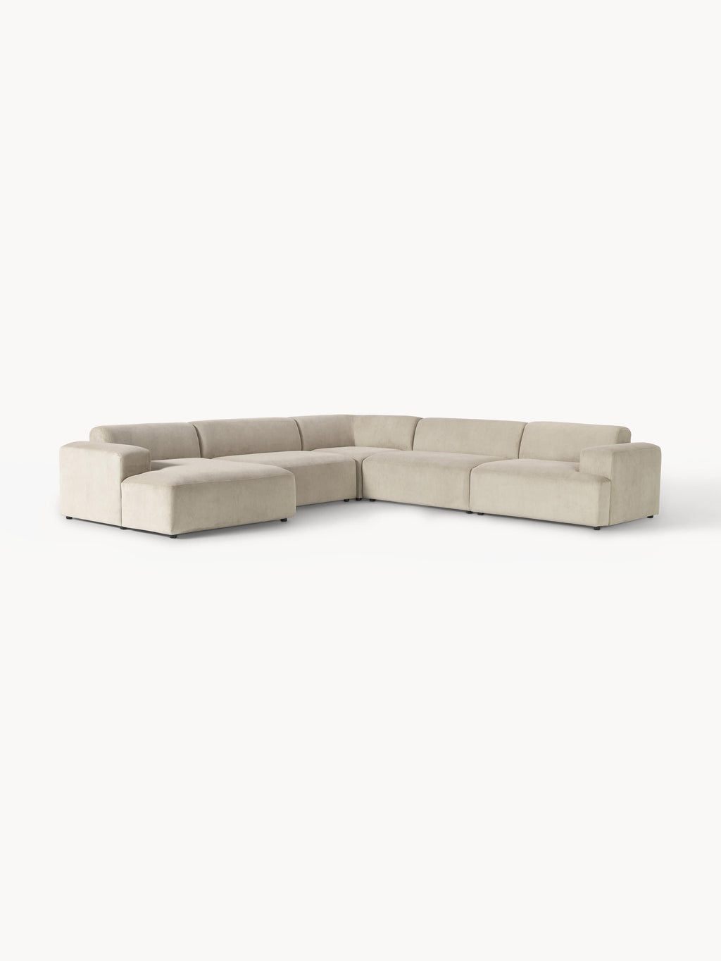 Melva XL Corduroy Corner Sofa