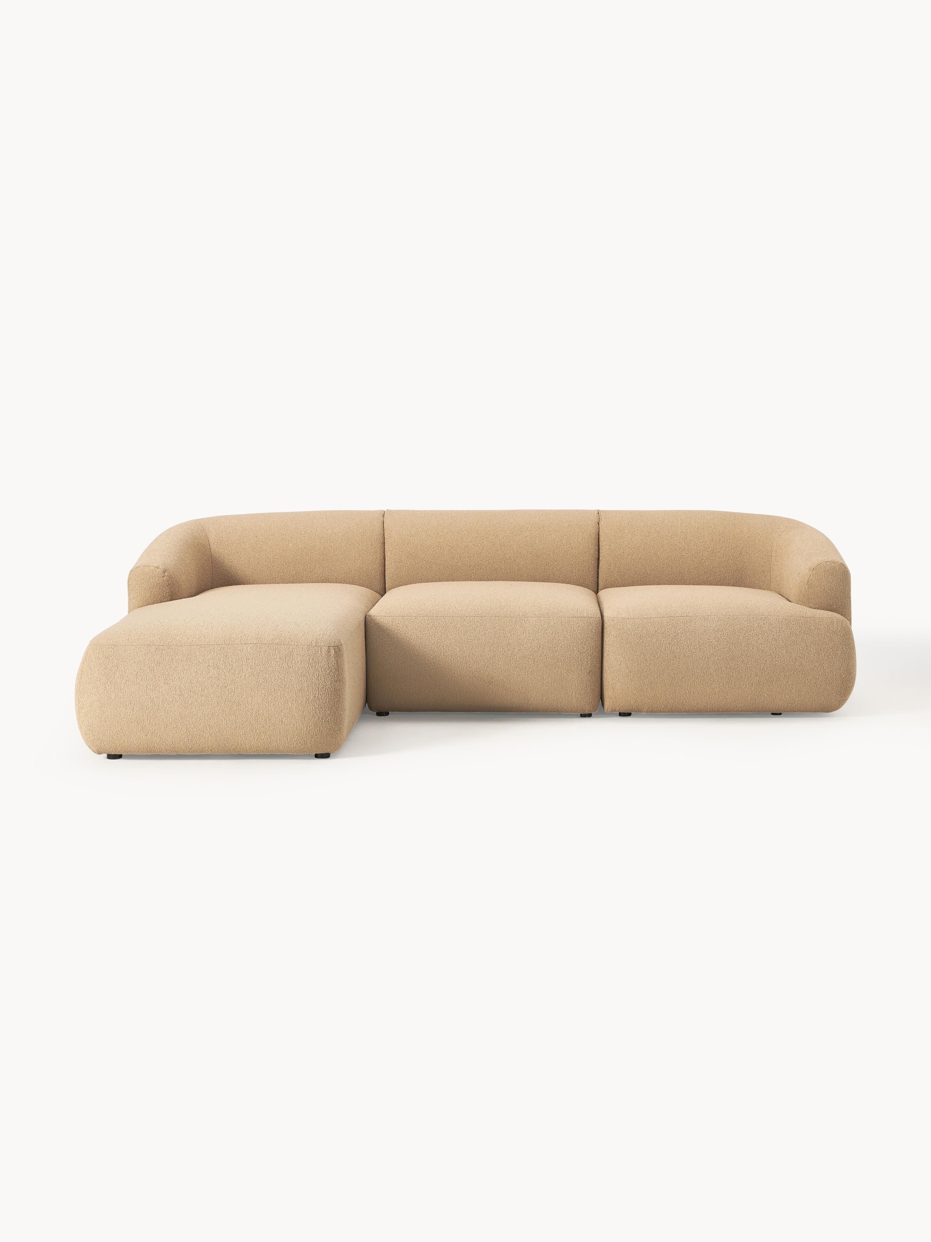 Sofia Modular Bouclé Corner Sofa (4-seater)