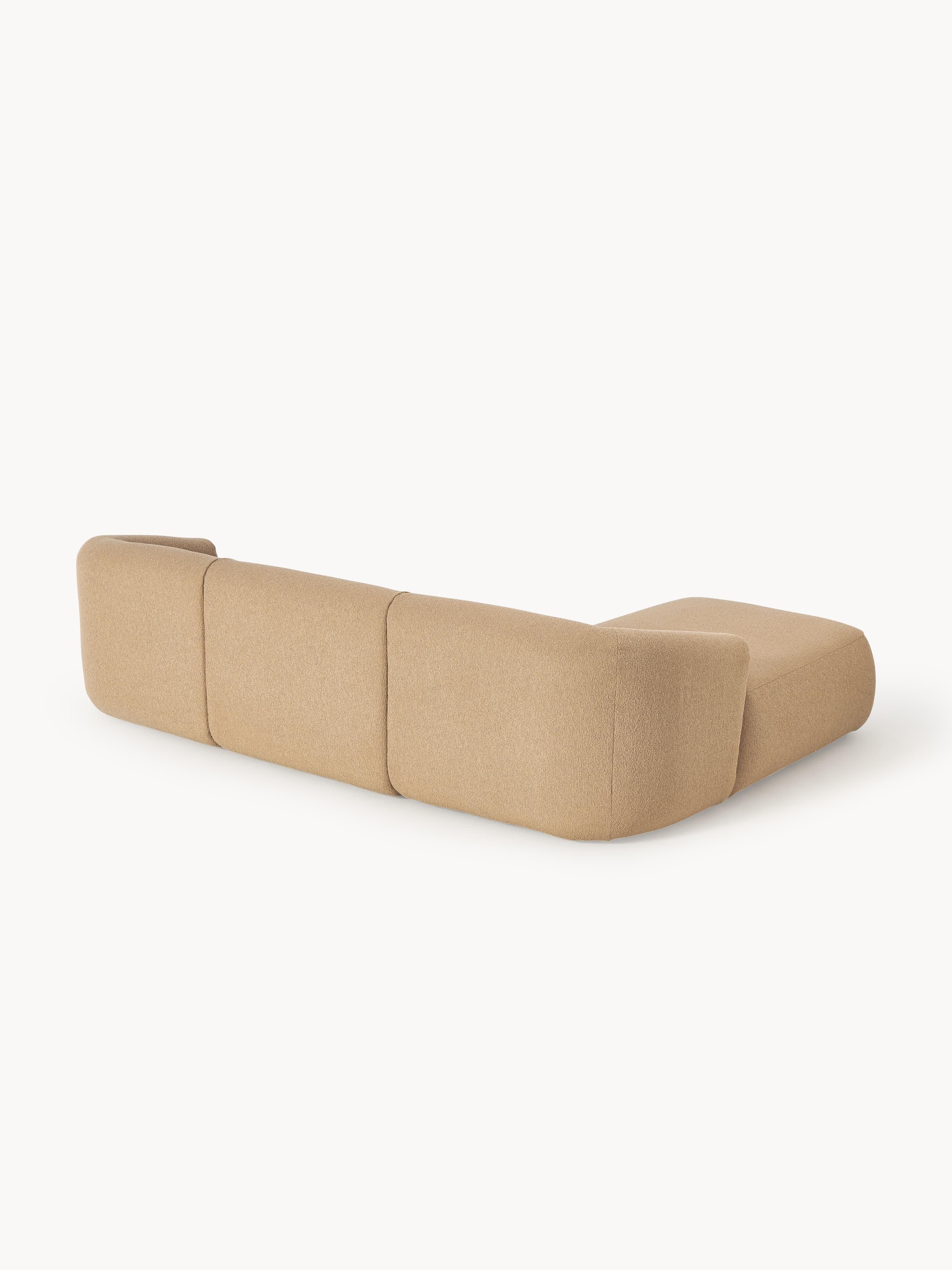 Sofia Modular Bouclé Corner Sofa (4-seater)