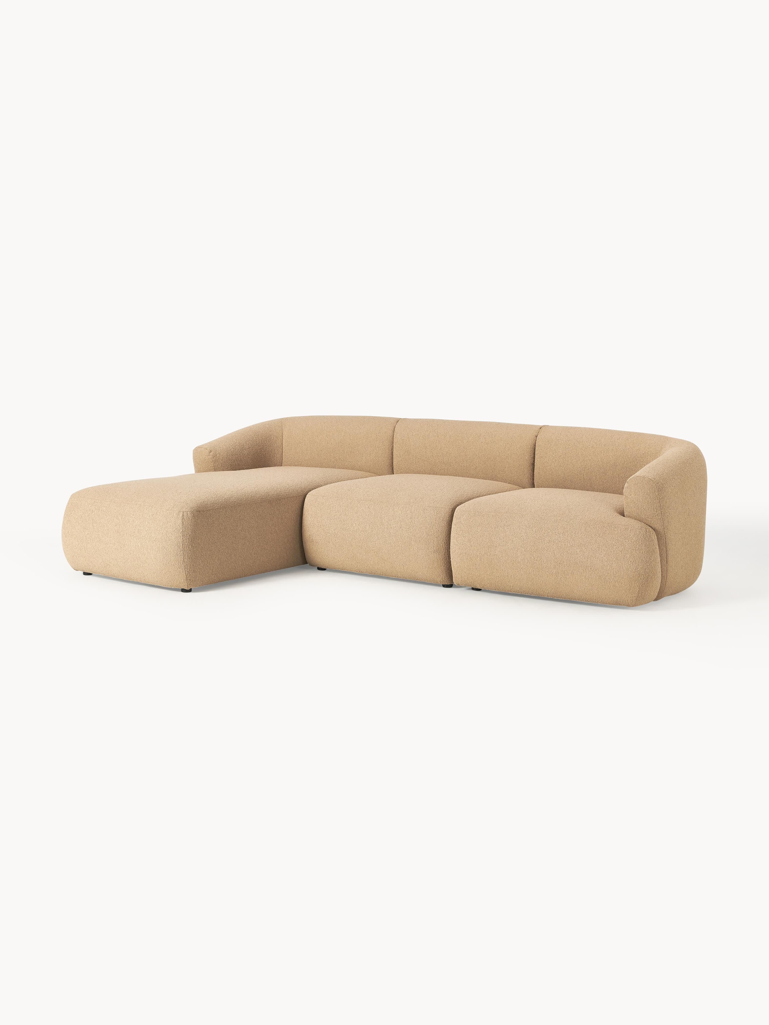 Sofia Modular Bouclé Corner Sofa (4-seater)