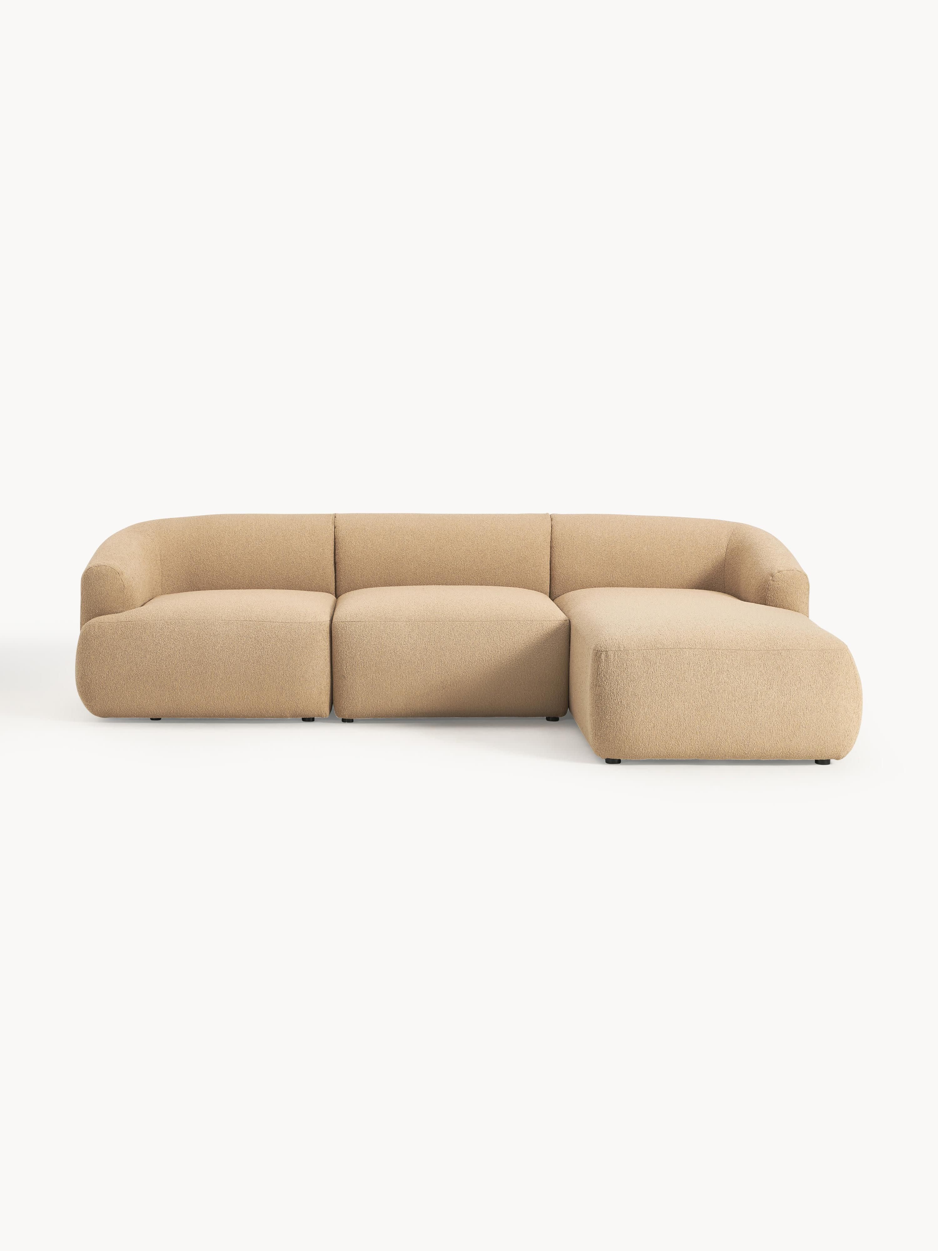 Sofia Modular Bouclé Corner Sofa (4-seater)