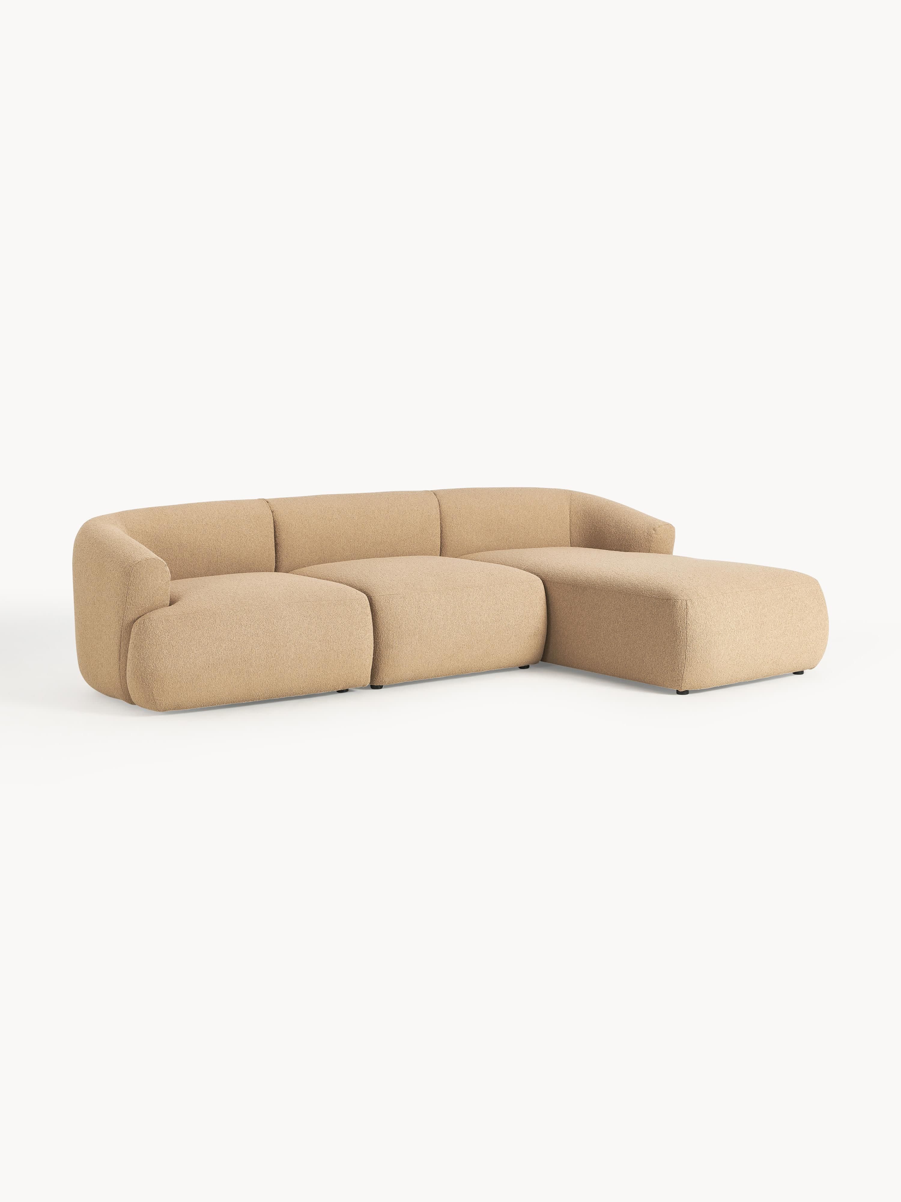 Sofia Modular Bouclé Corner Sofa (4-seater)