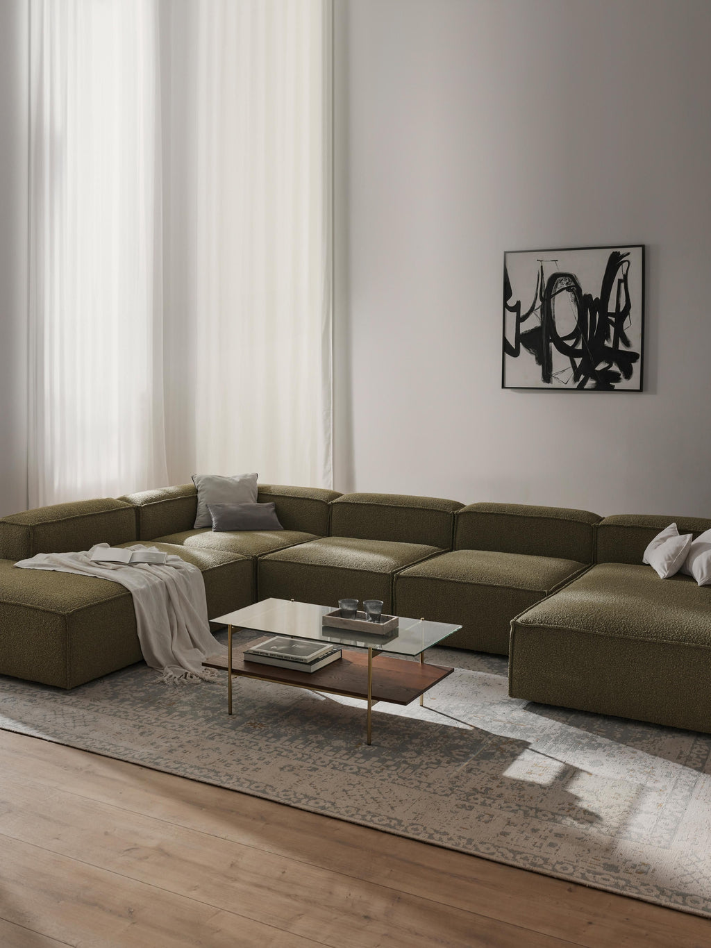 Lennon XL Bouclé Modular Sofa