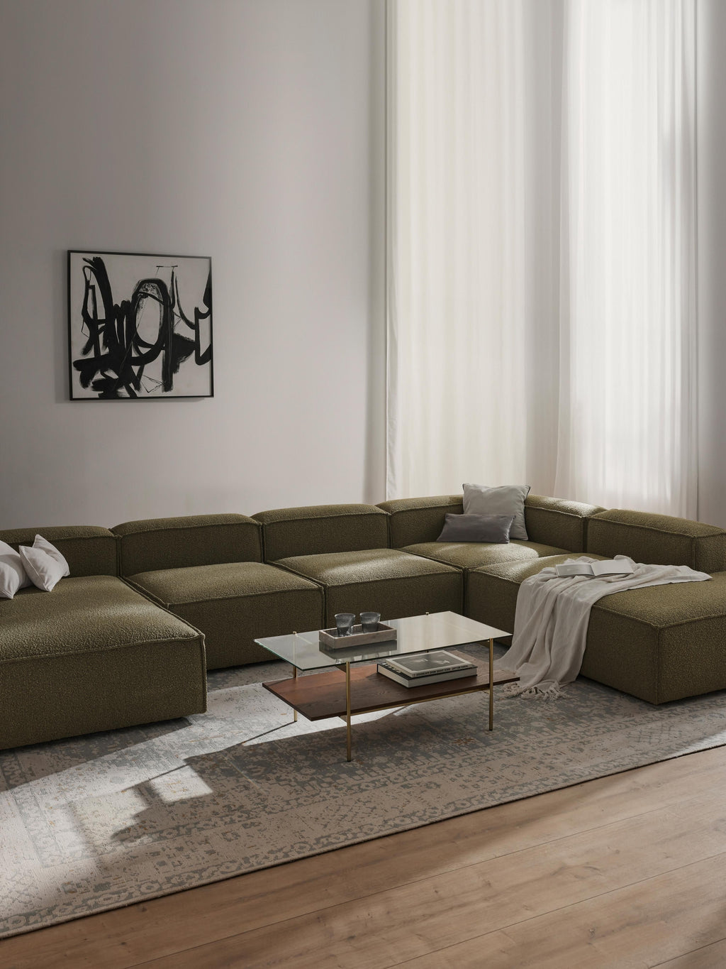 Lennon XL Bouclé Modular Sofa