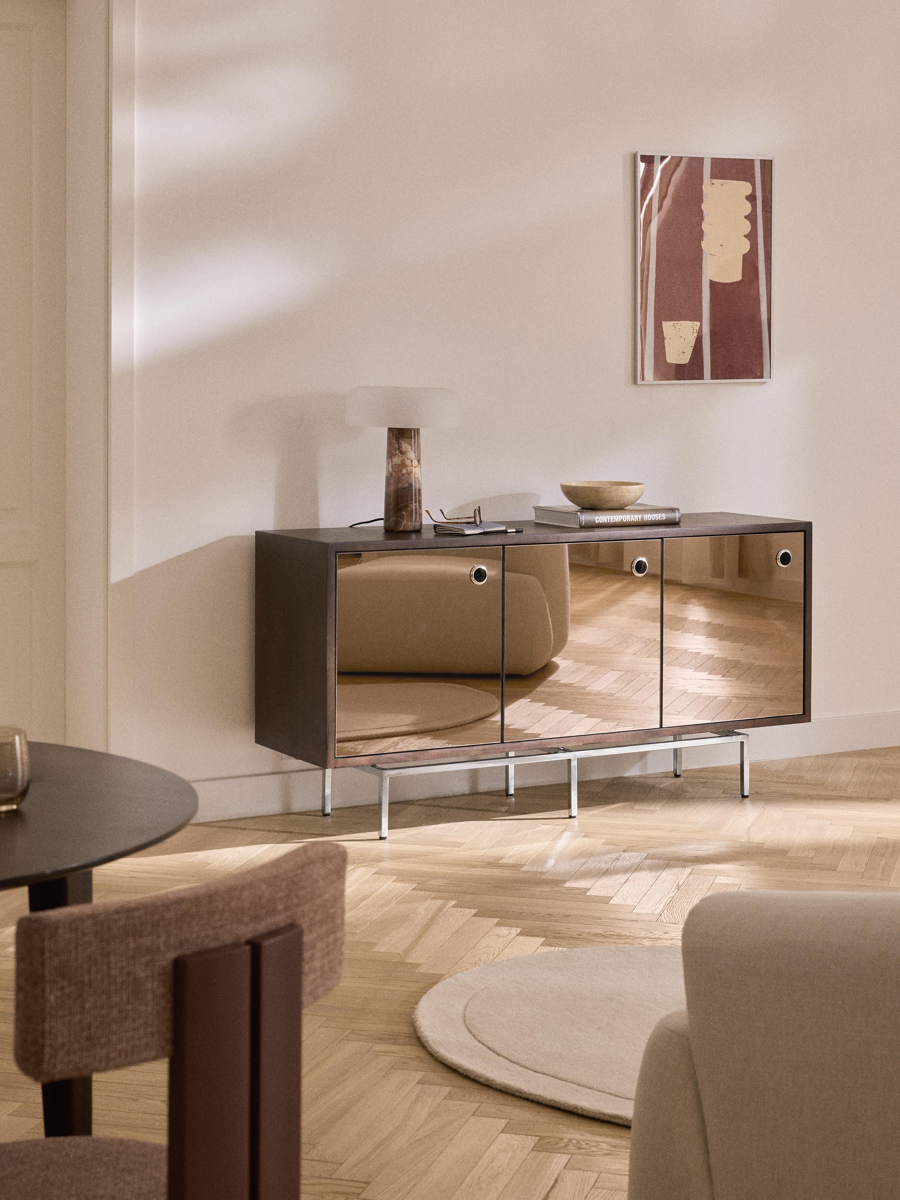 Scarlett Sideboard with Mirrored Glass Doors