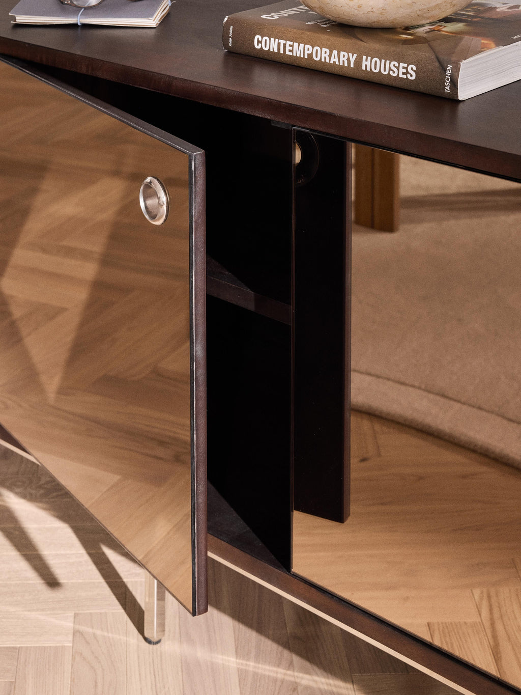 Scarlett Sideboard with Mirrored Glass Doors