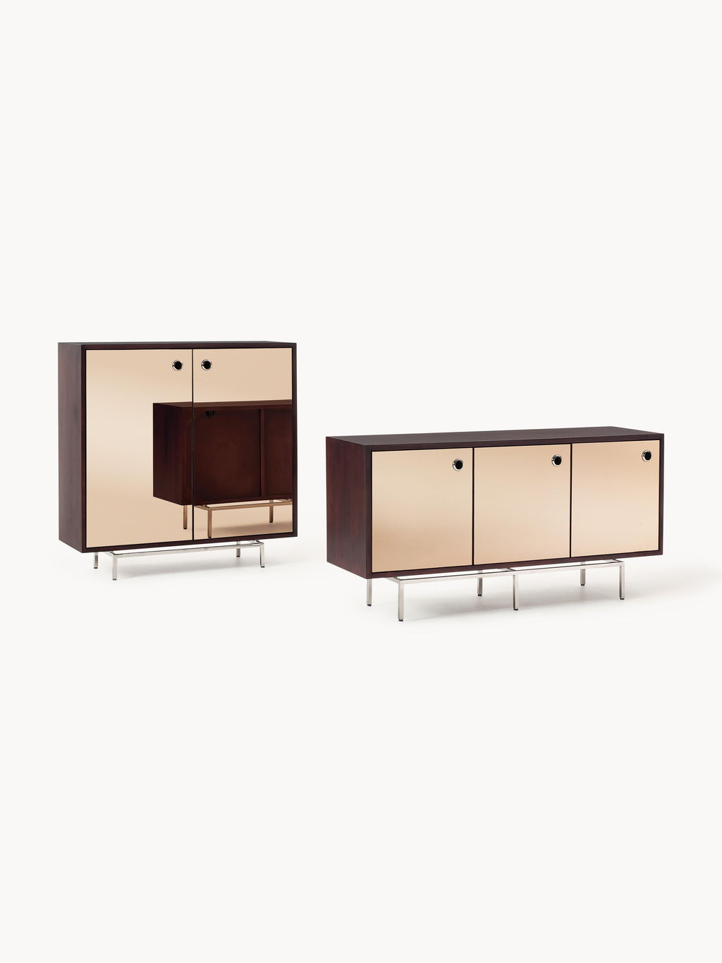 Scarlett Sideboard with Mirrored Glass Doors