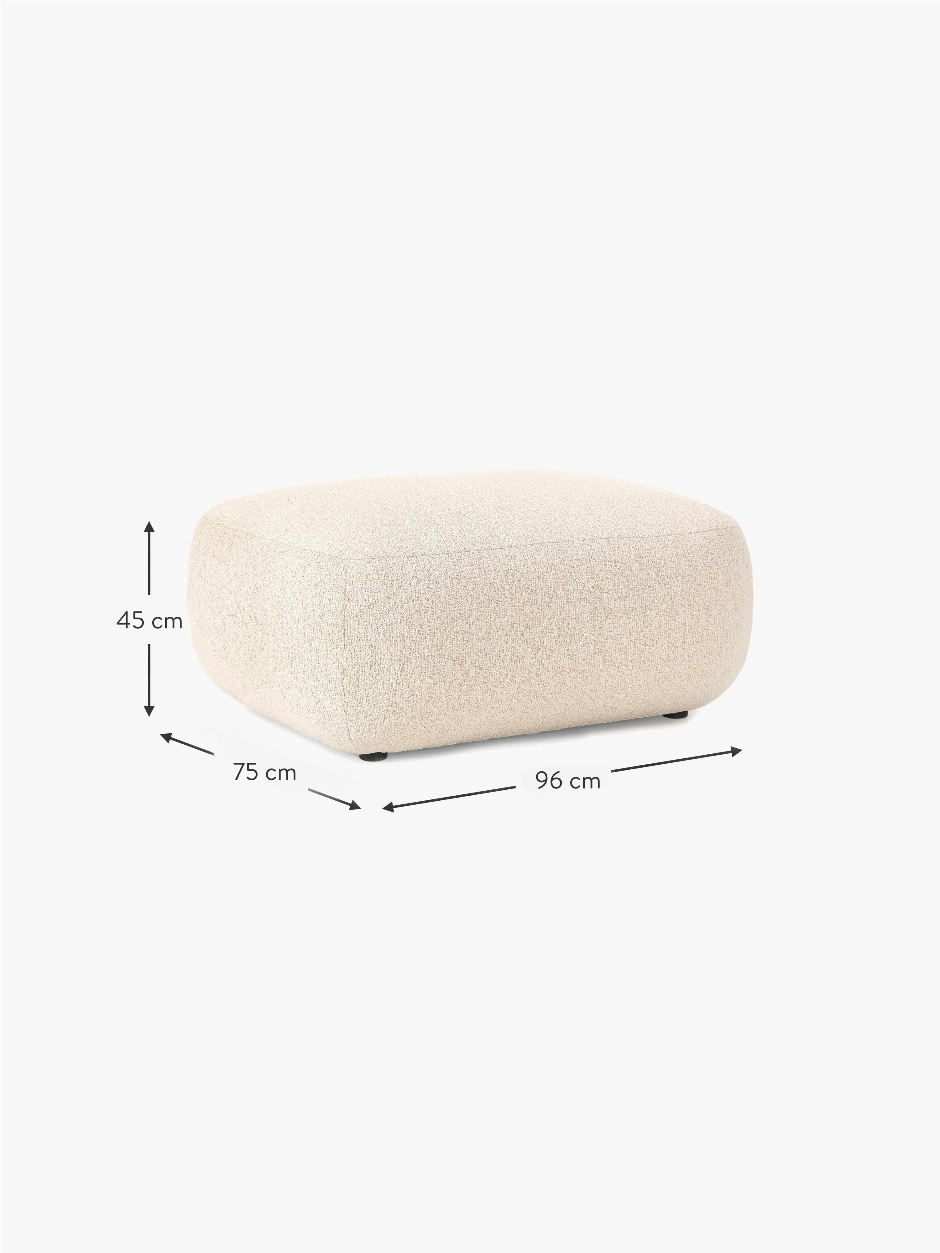 Sofia Bouclé Ottoman
