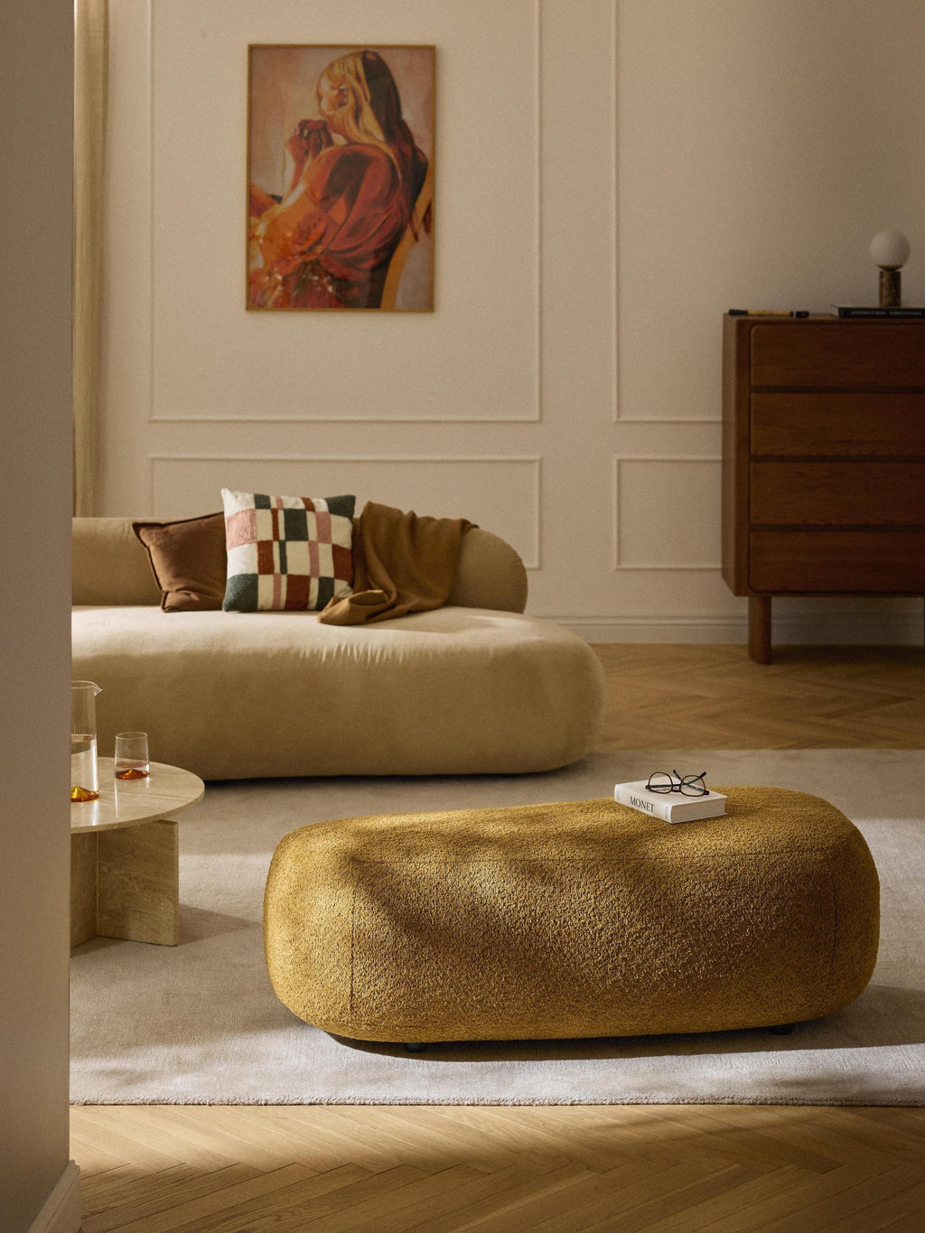 Alba Teddy-Bouclé XL Ottoman
