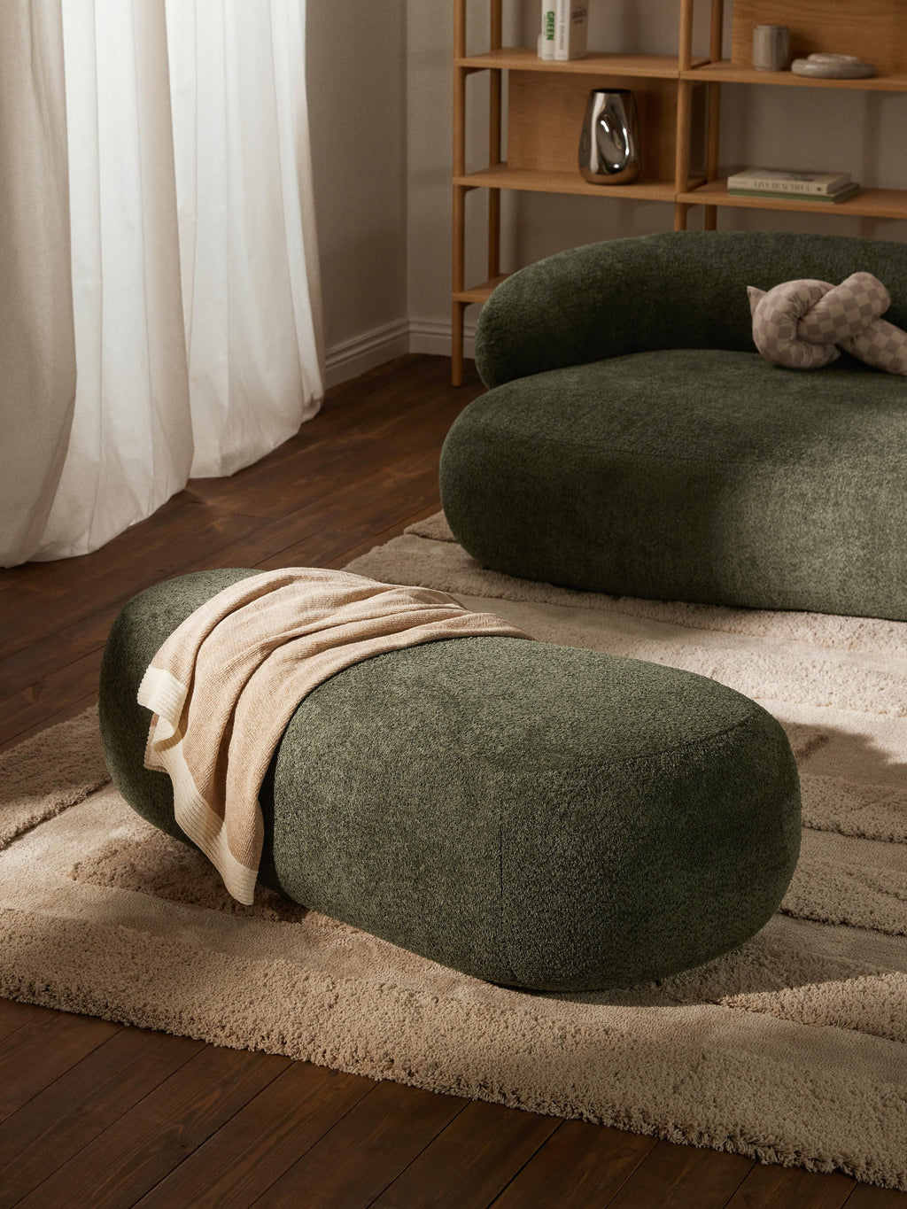Alba Teddy-Bouclé XL Ottoman