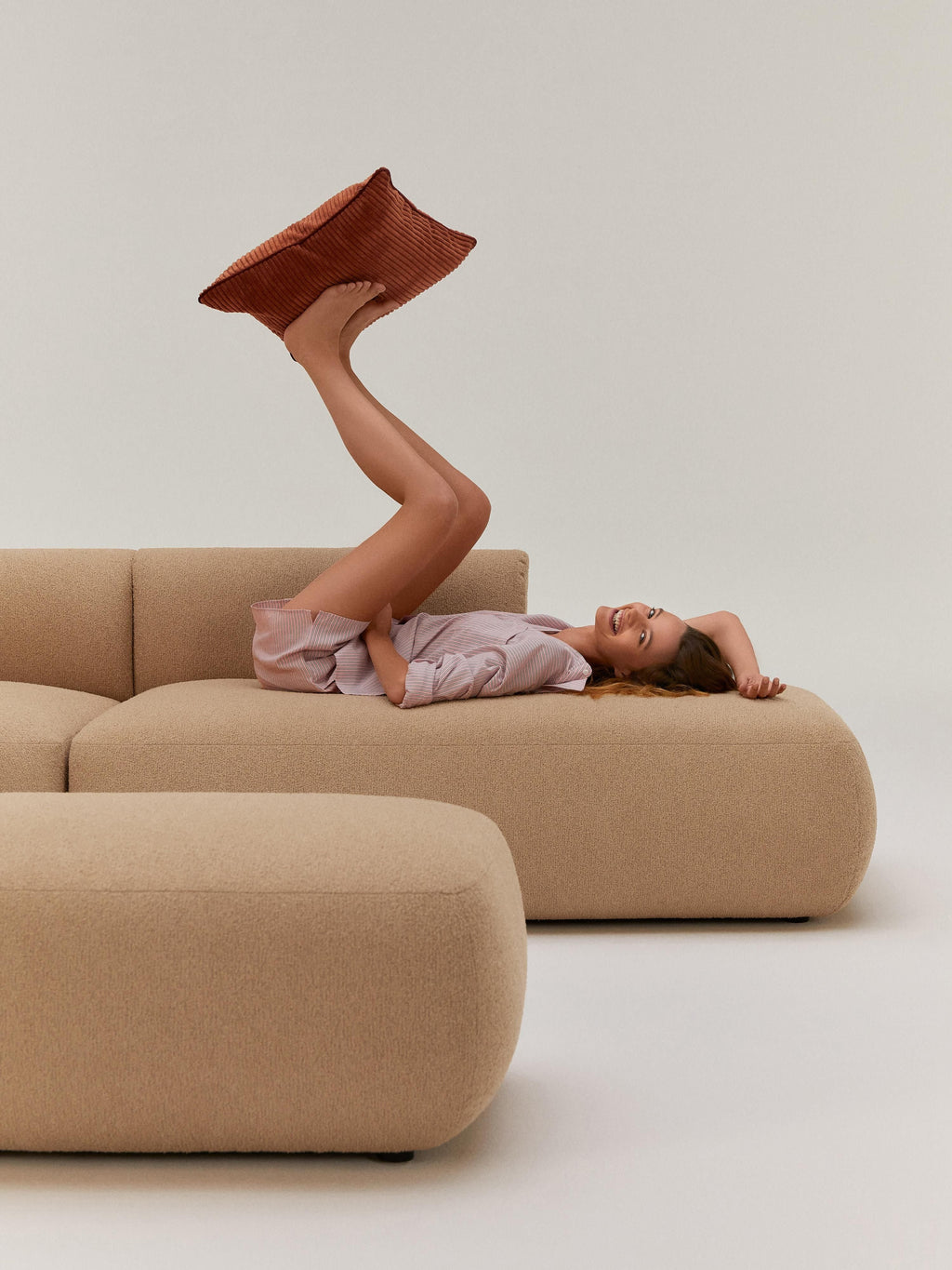 Sofia XL Modular Bouclé Corner Sofa