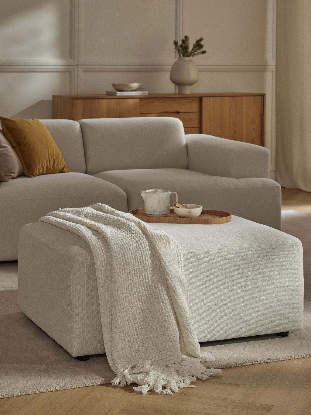 Melva Ottoman, W 99 x D 72 cm