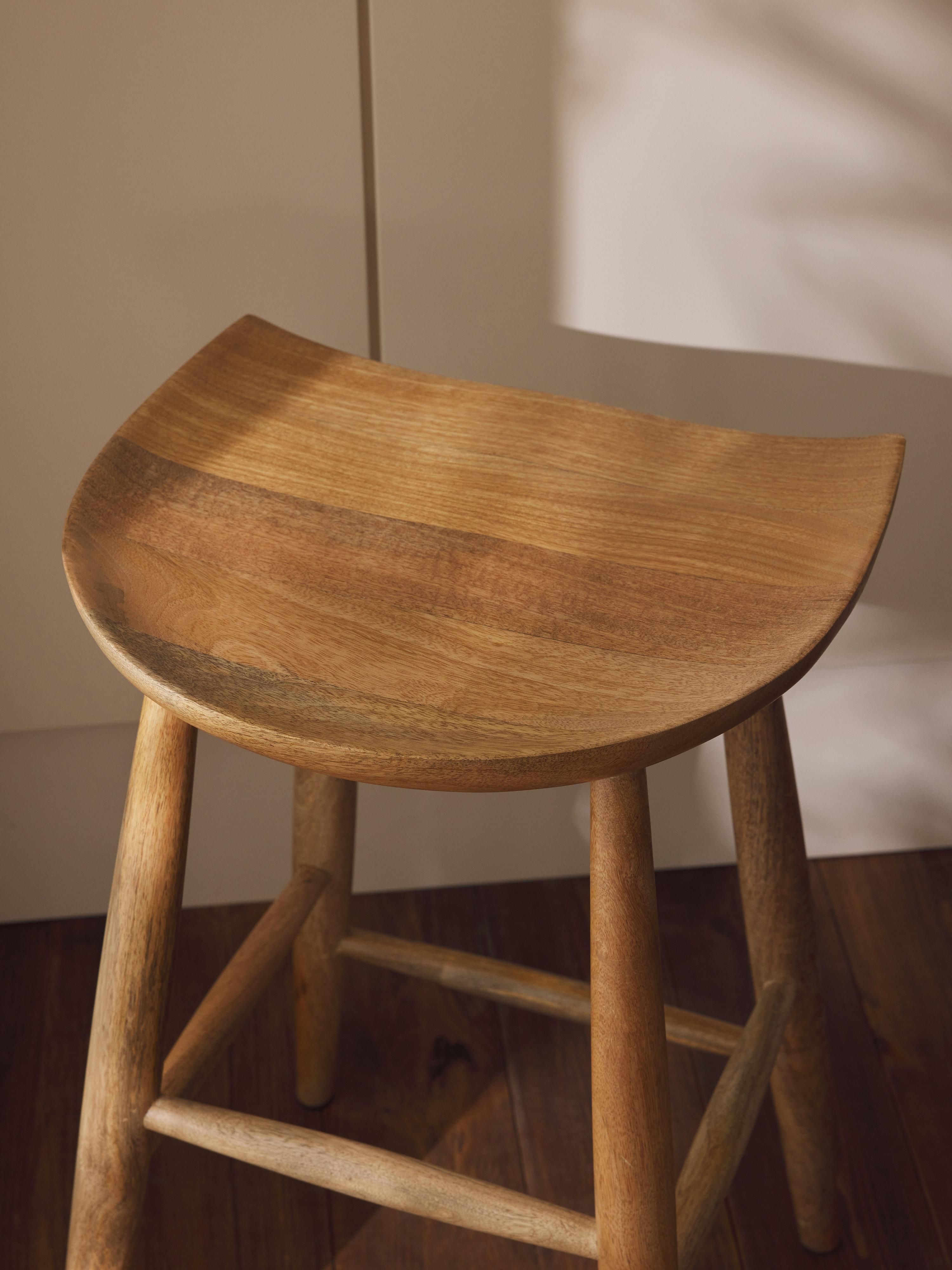 Nino Mango Wood Counter Stool