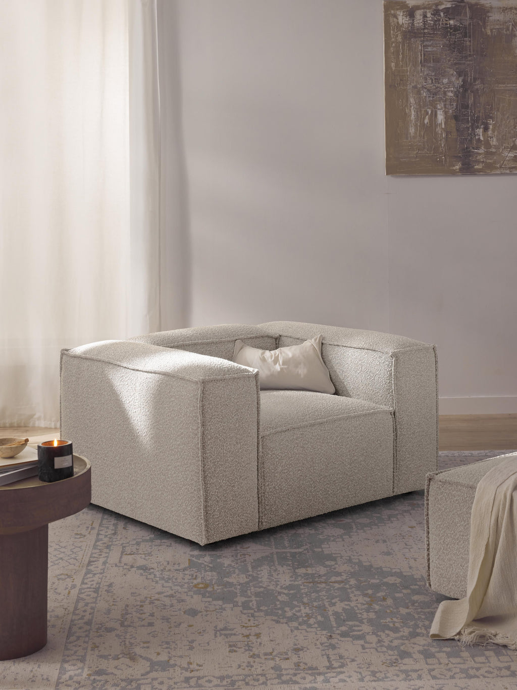 Lennon Bouclé Armchair