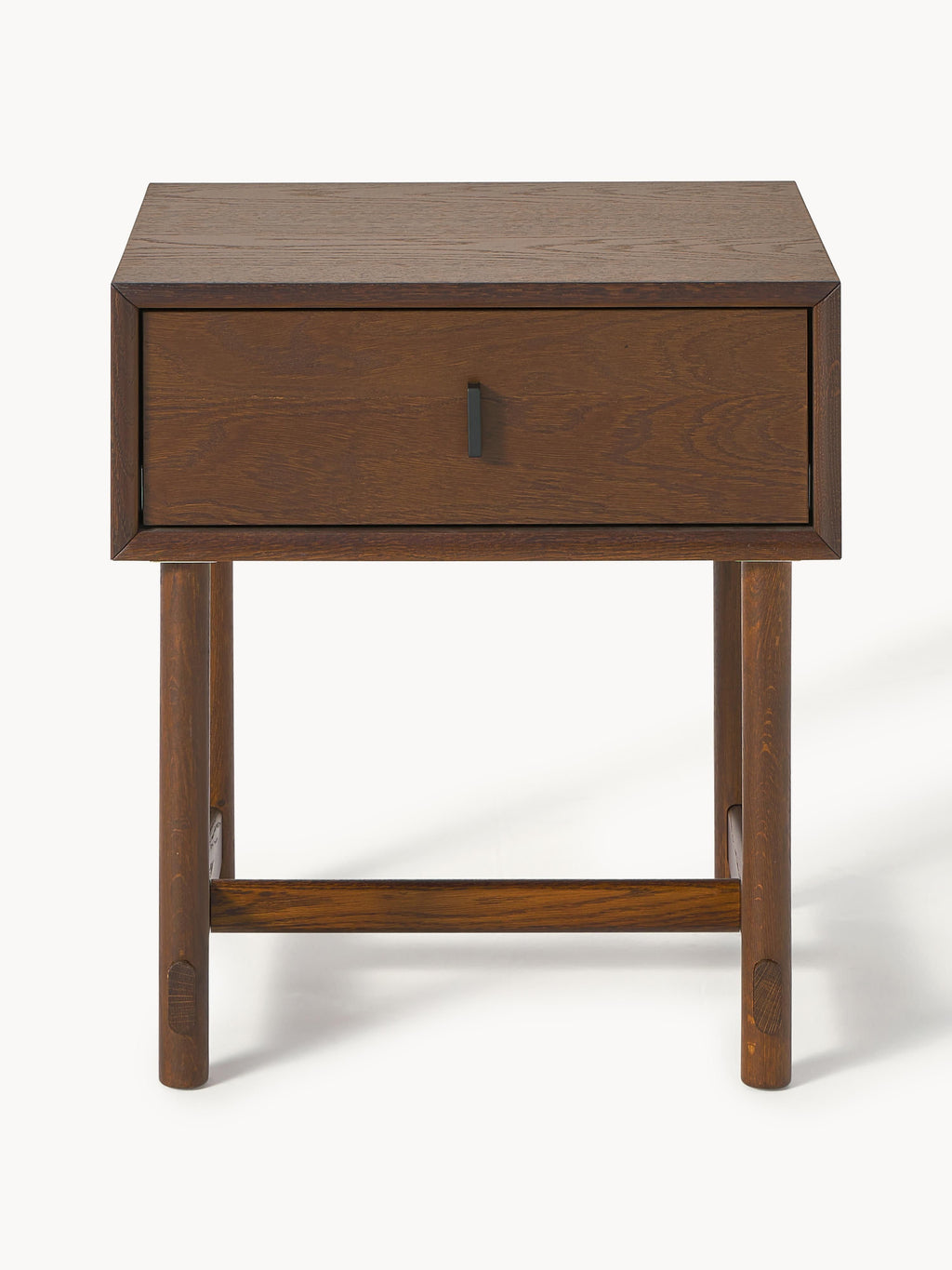 Diana Oak Wood Bedside Table with Drawer