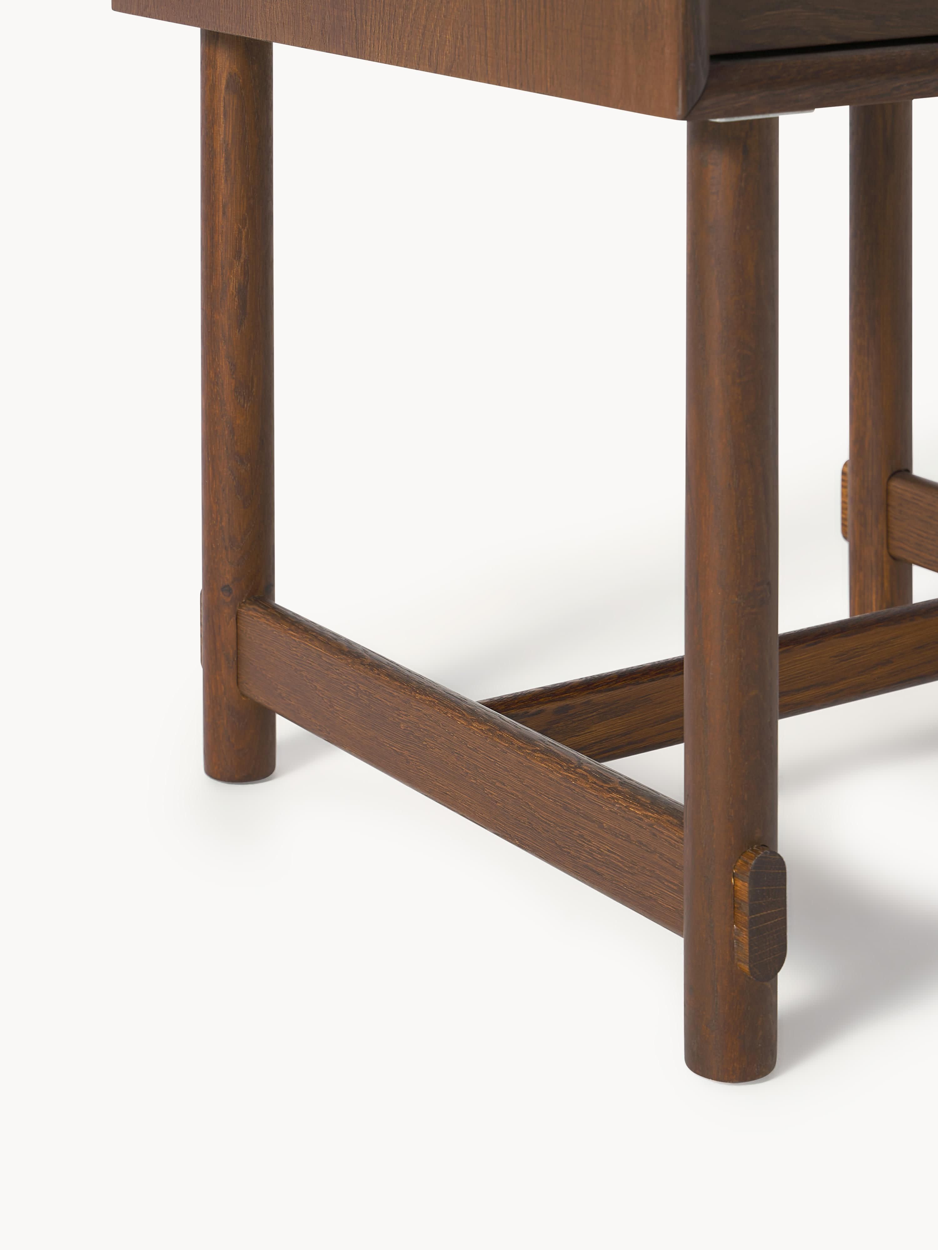 Diana Oak Wood Bedside Table with Drawer