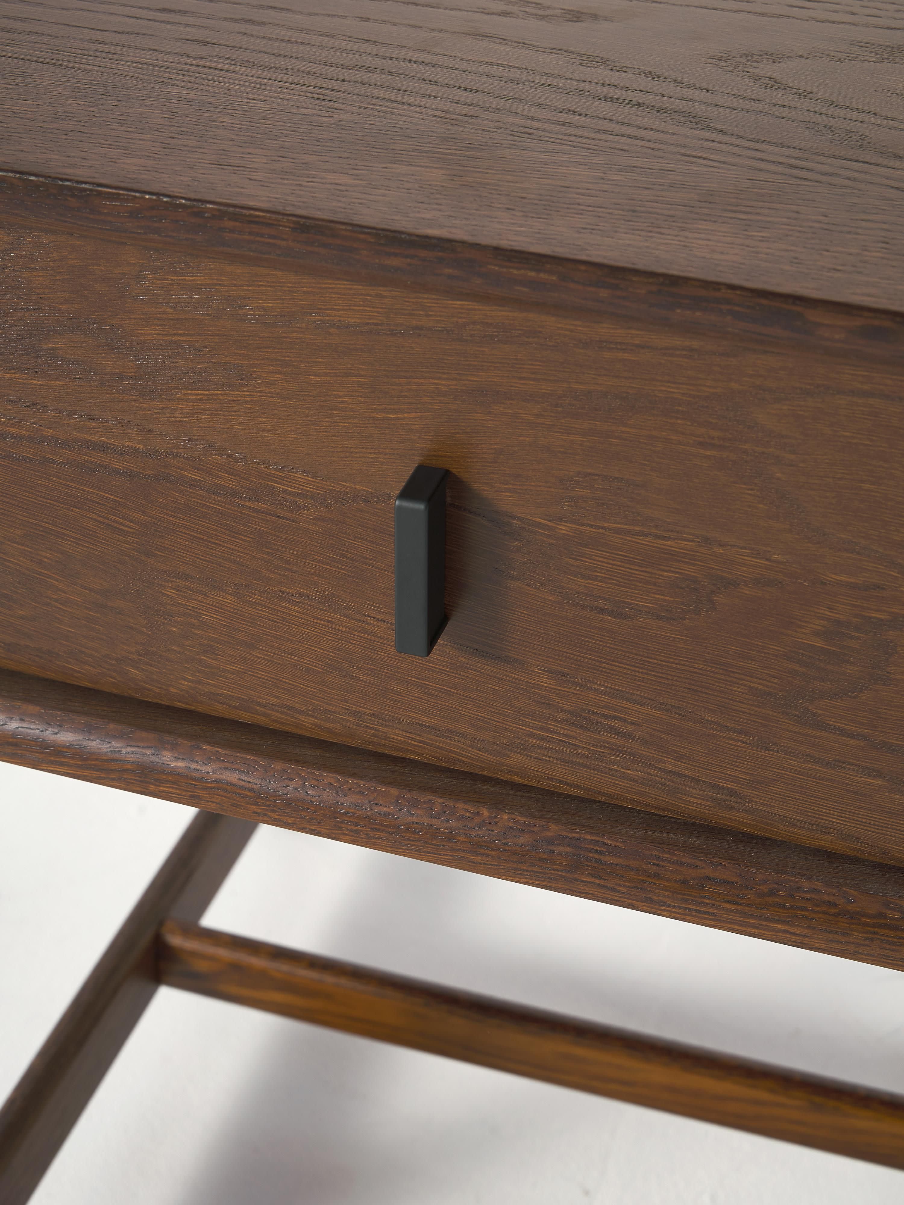 Diana Oak Wood Bedside Table with Drawer