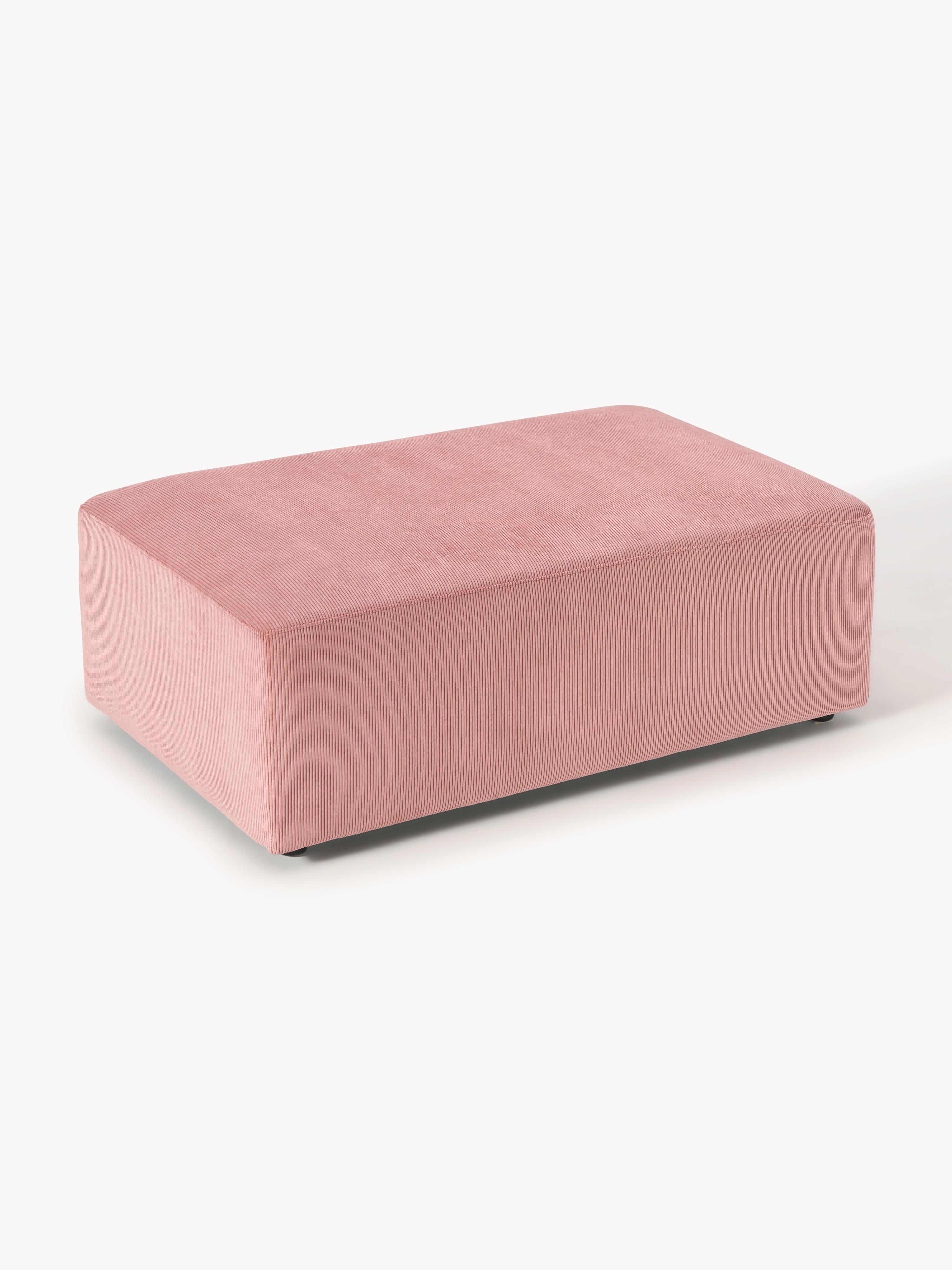Melva Corduroy XL Ottoman, W 116 x D 72 cm