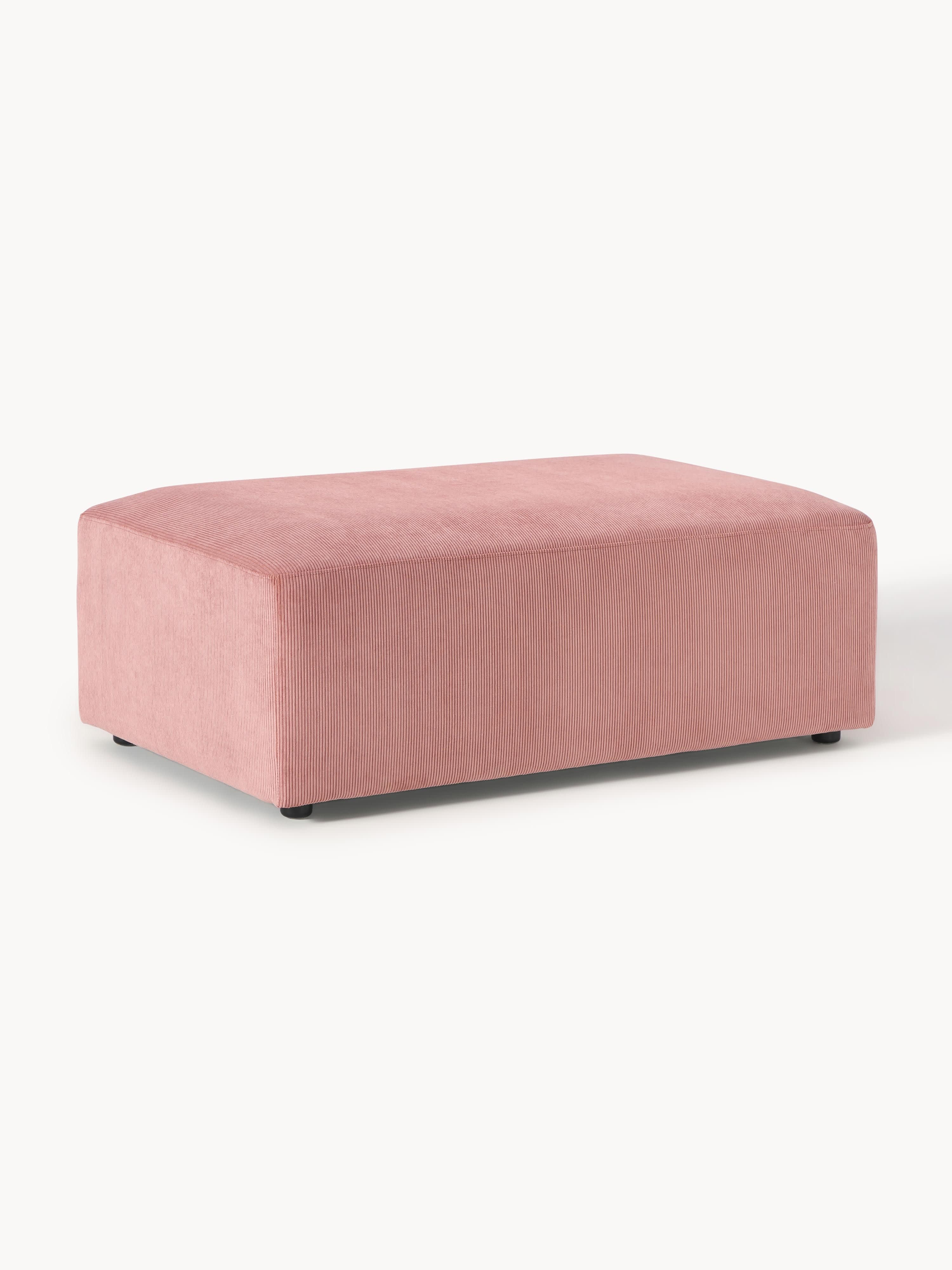 Melva Corduroy XL Ottoman, W 116 x D 72 cm