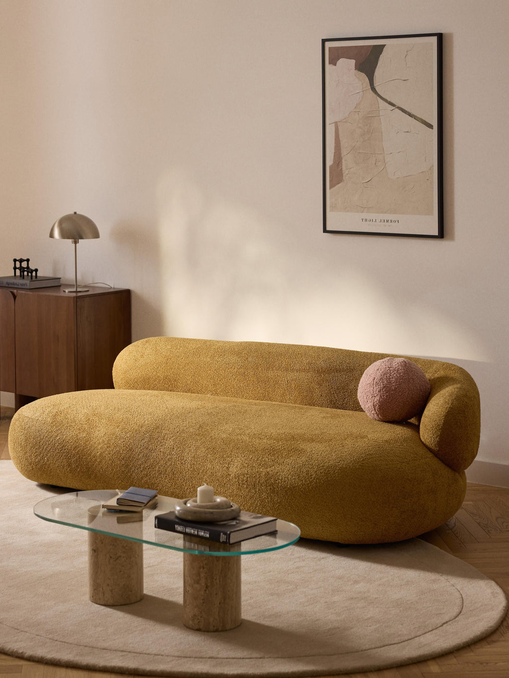 Alba Teddy Bouclé Sofa (3-seater)