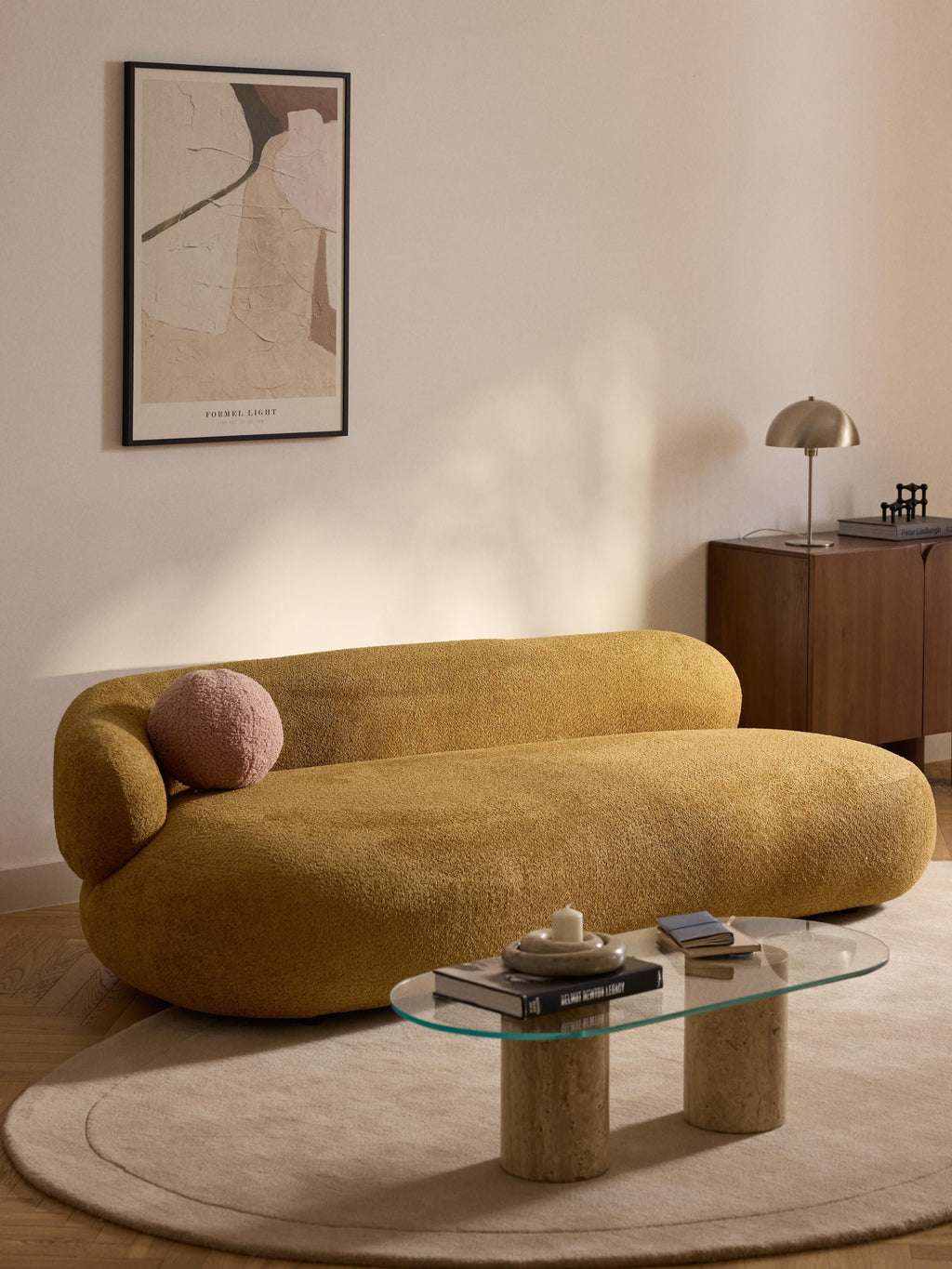 Alba Teddy Bouclé Sofa (3-seater)